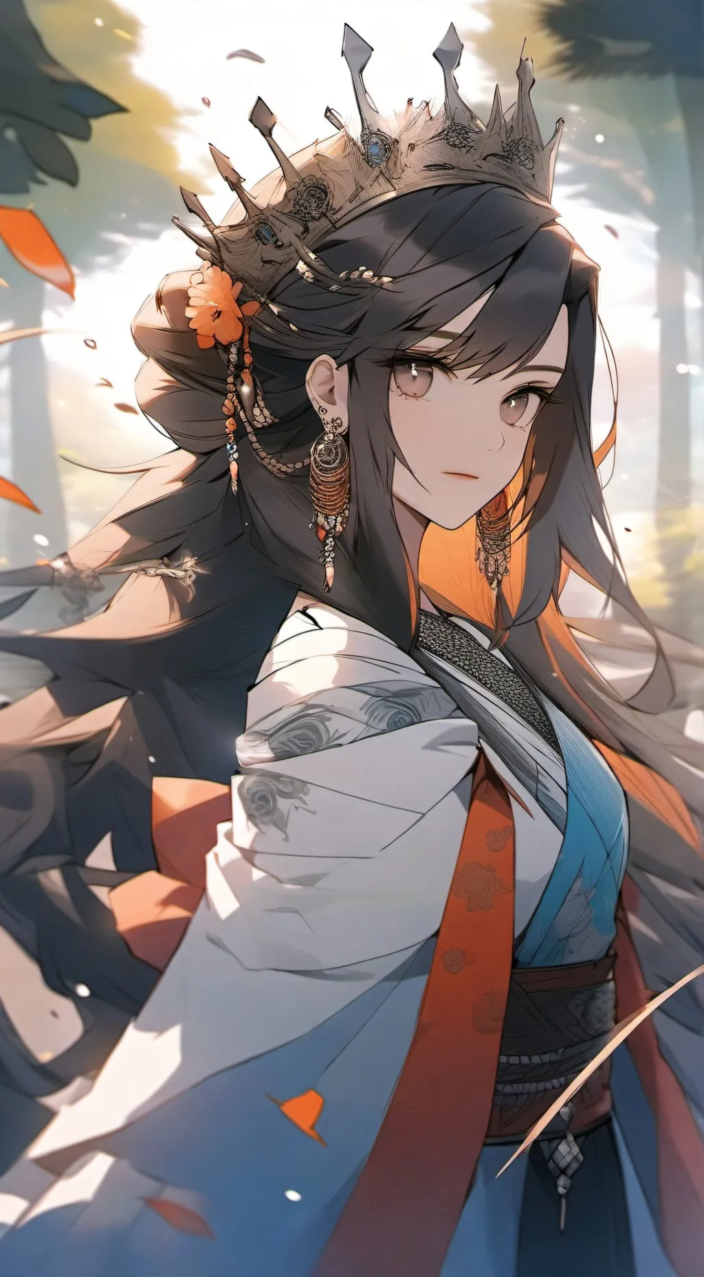 ai character: queen leah background