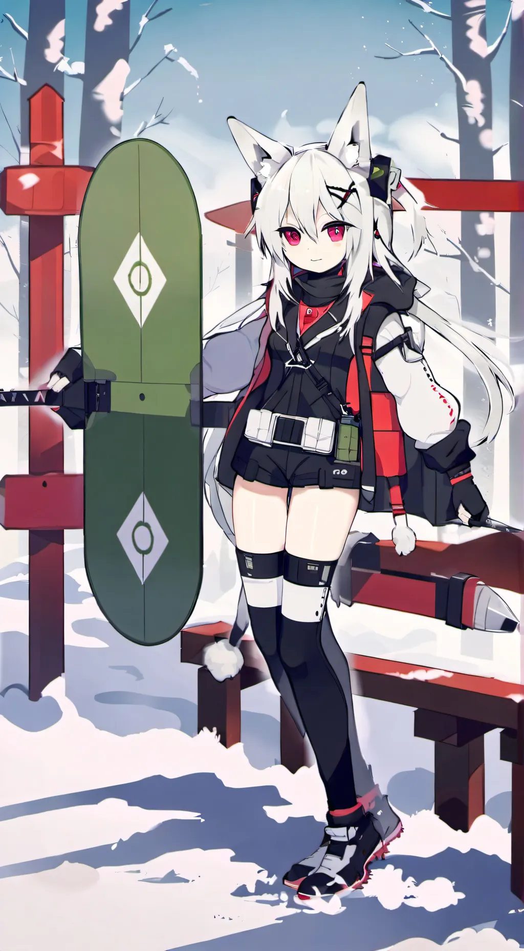 ai character: Мики background