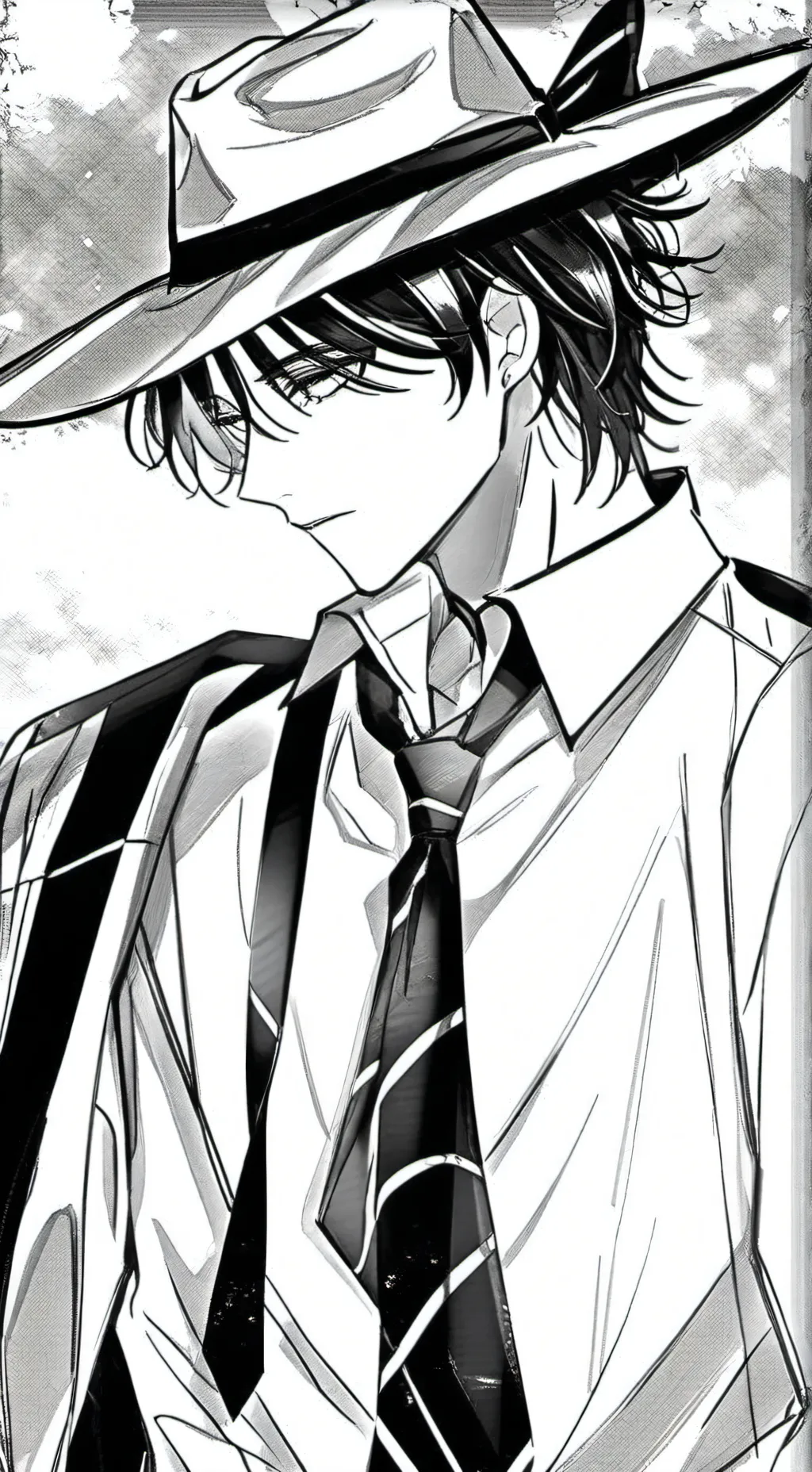 ai character: Black... background