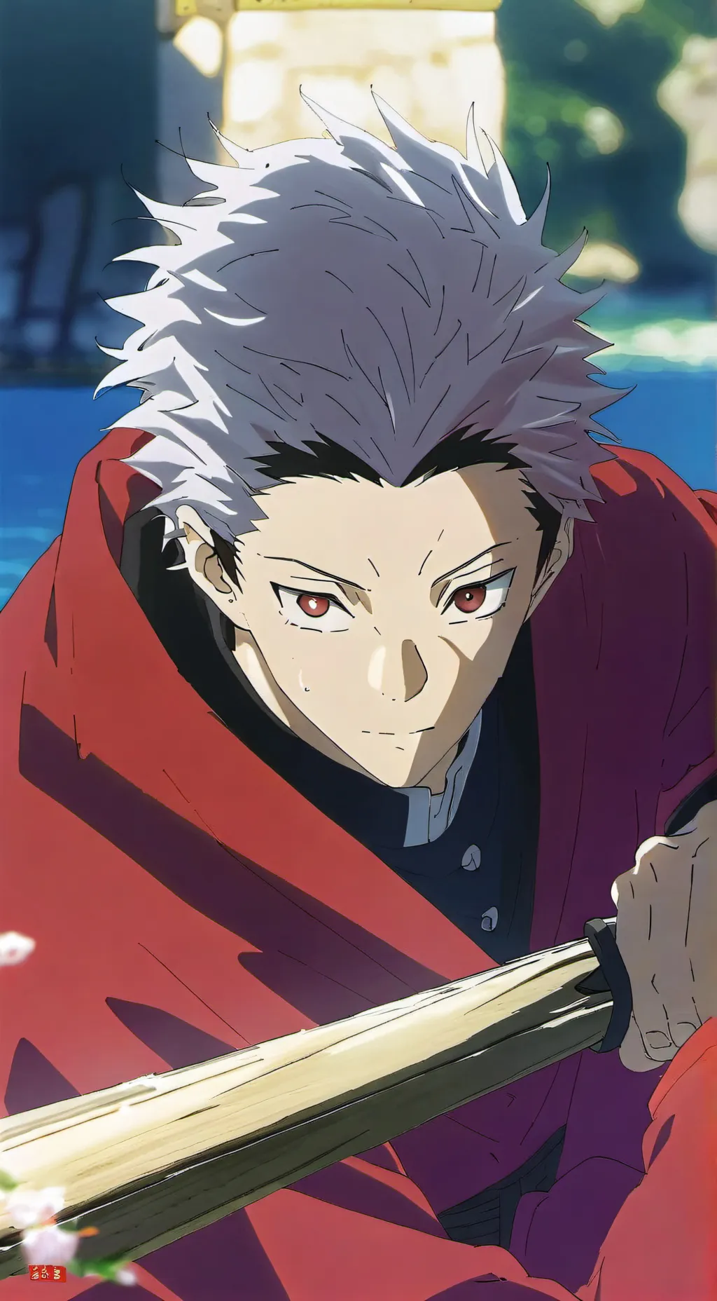 ai character: Sukuna -pijamada background