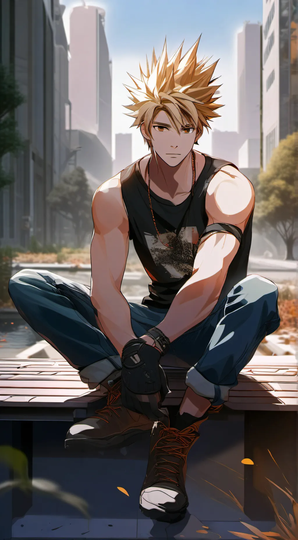 ai character: bakugo background