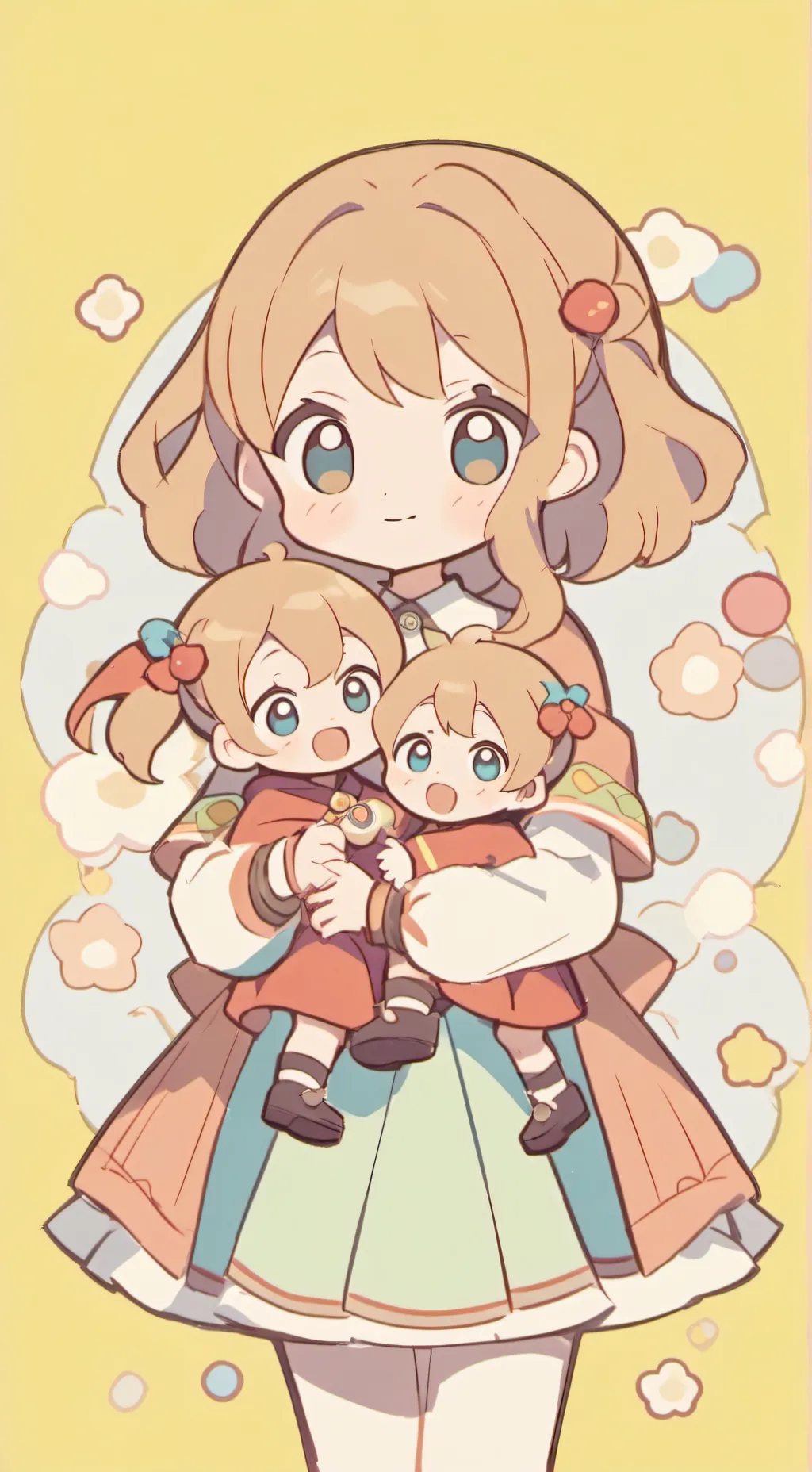 ai character: siblings to school background