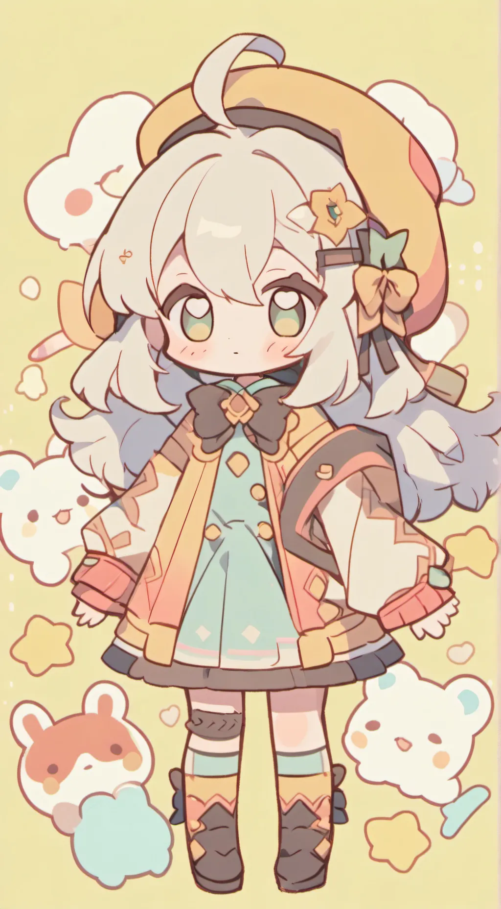 ai character: baby sister bella background