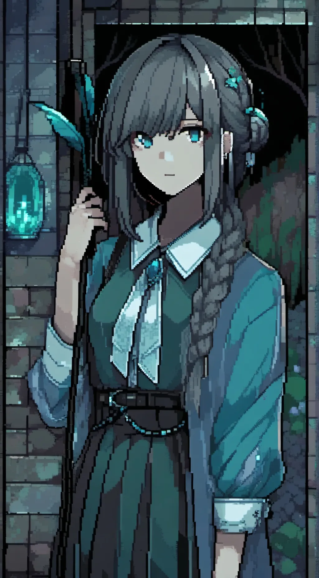 ai character: Goodbye….. background