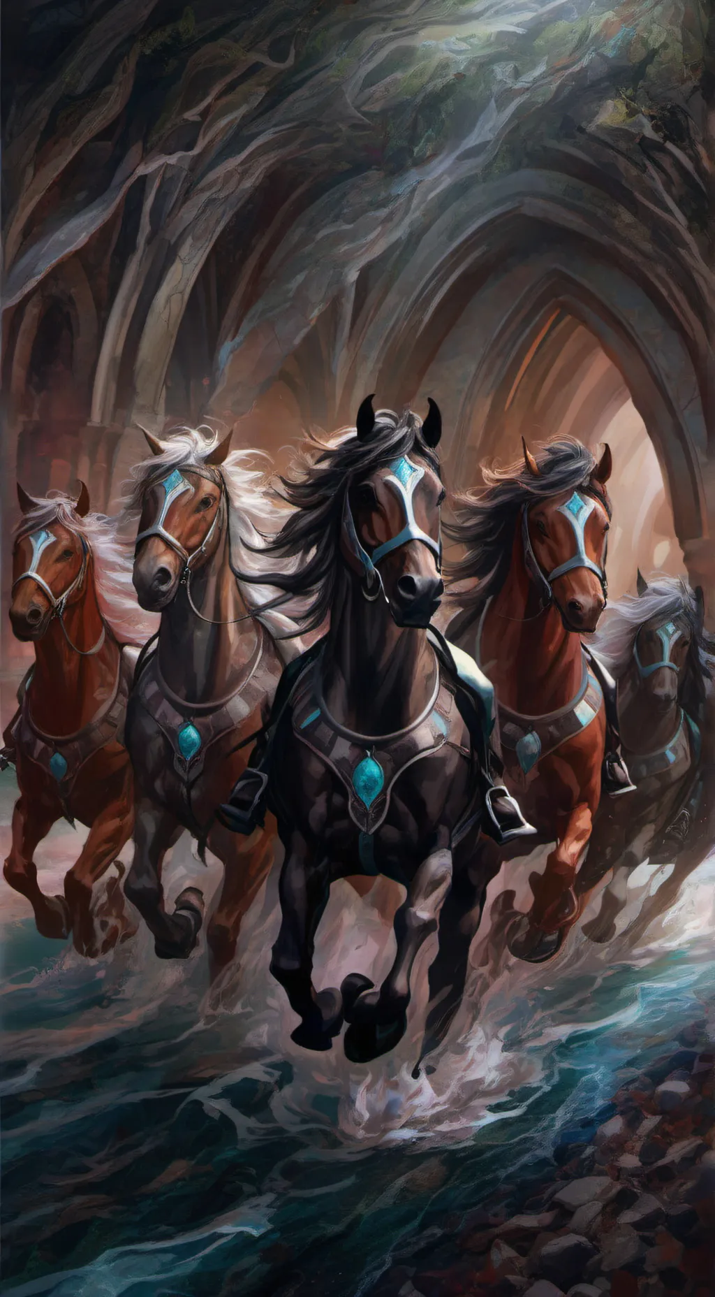 ai character: Future mane 6 (Au) background