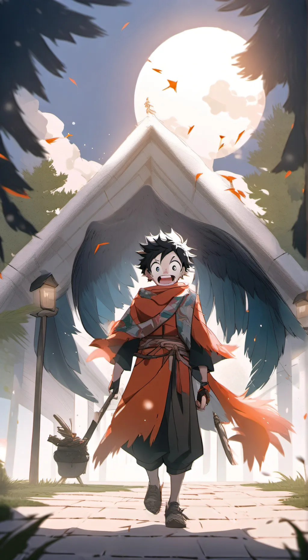 ai character: Mha CHRISTMAS background