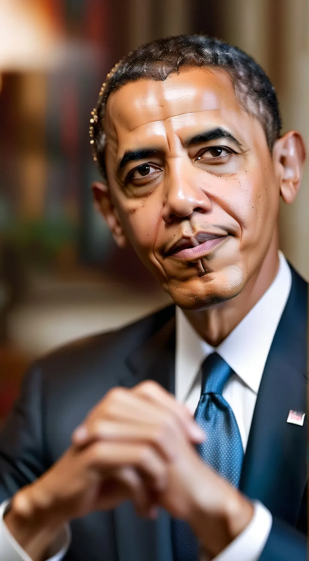 ai character: Barak Obama background