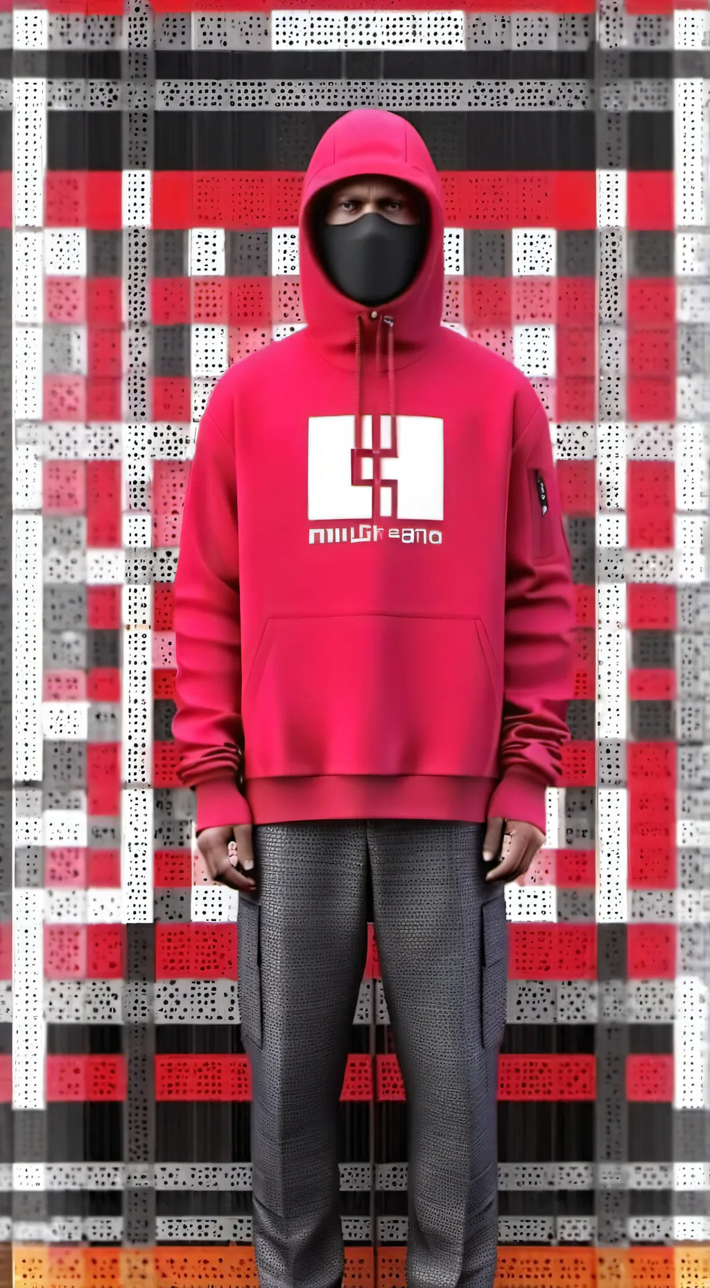 ai character: squid game gaurd background