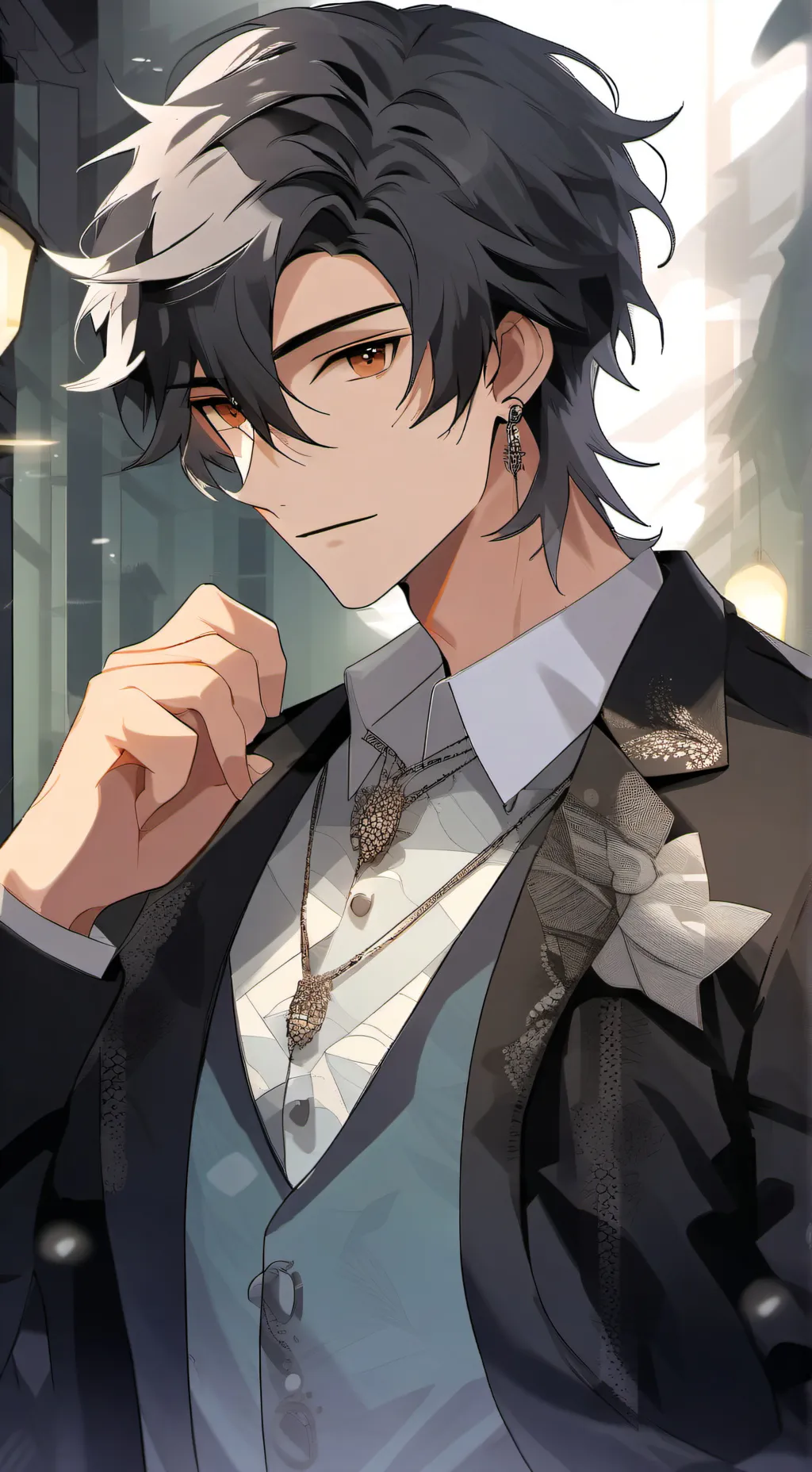 ai character: Leon background