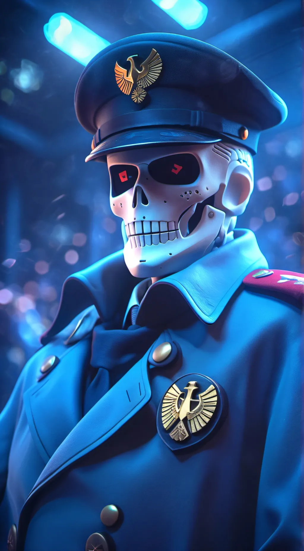 ai character: Skullman background
