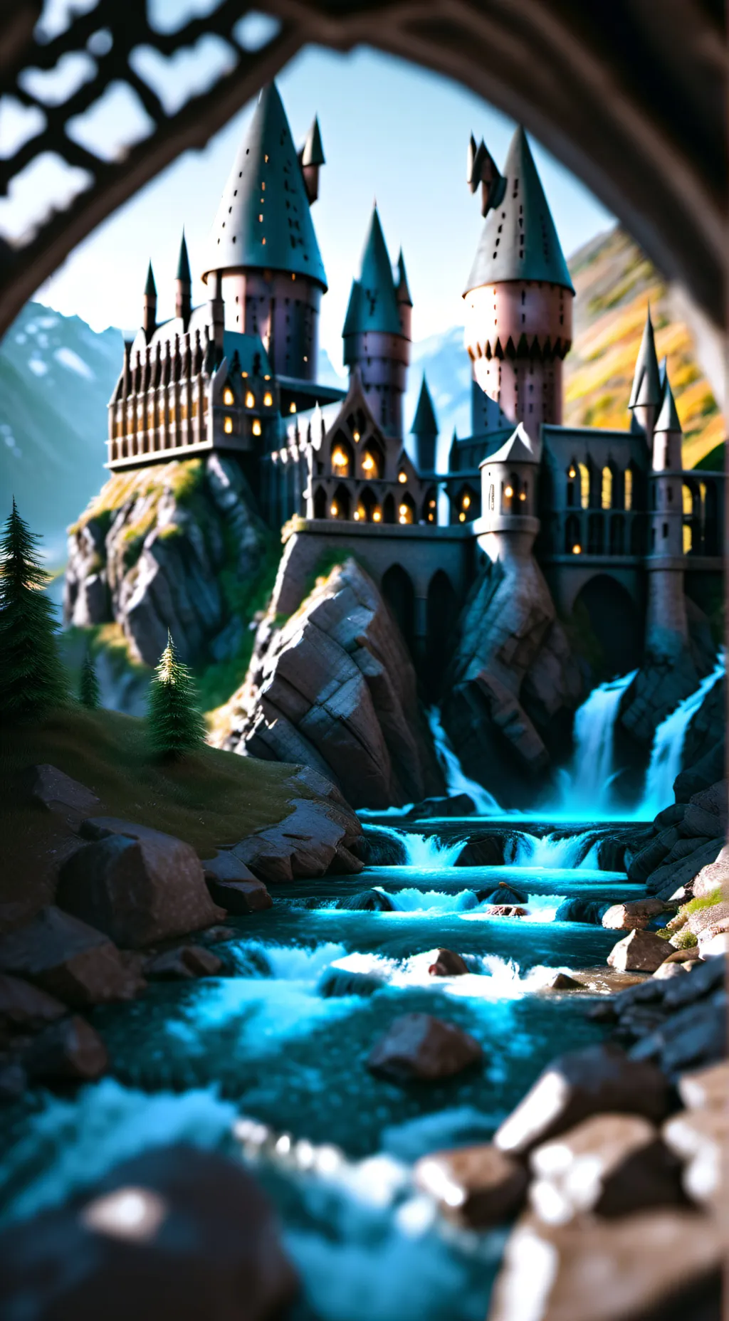 ai character: Hogwarts! background