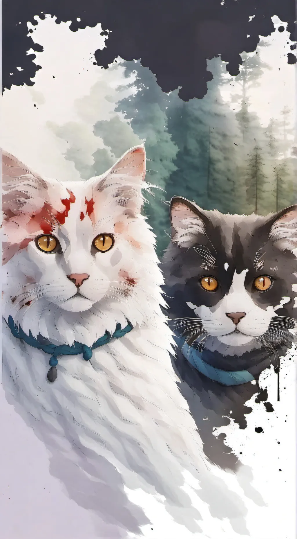 ai character: grass’veins background