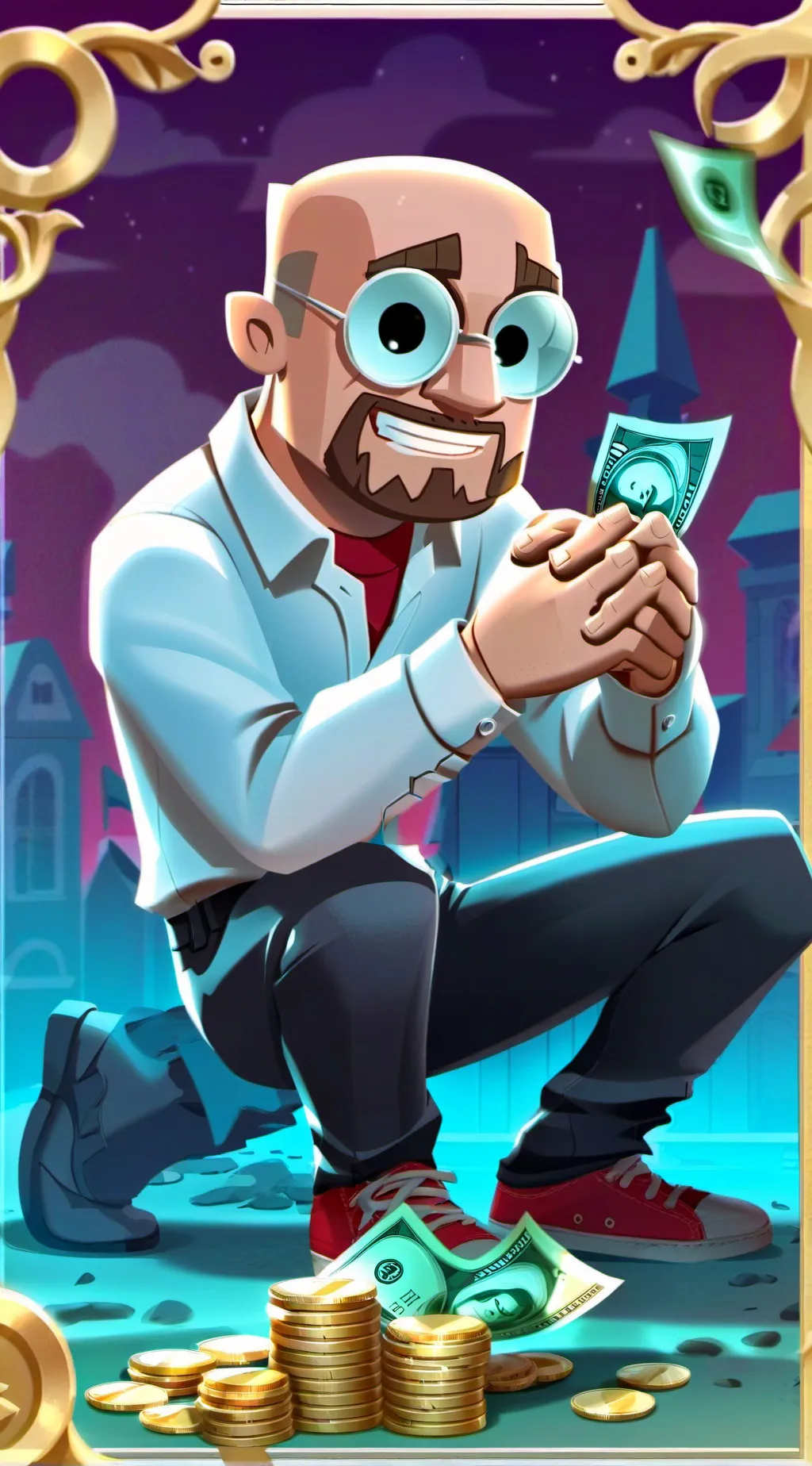 ai character: Pls don't kill me  background