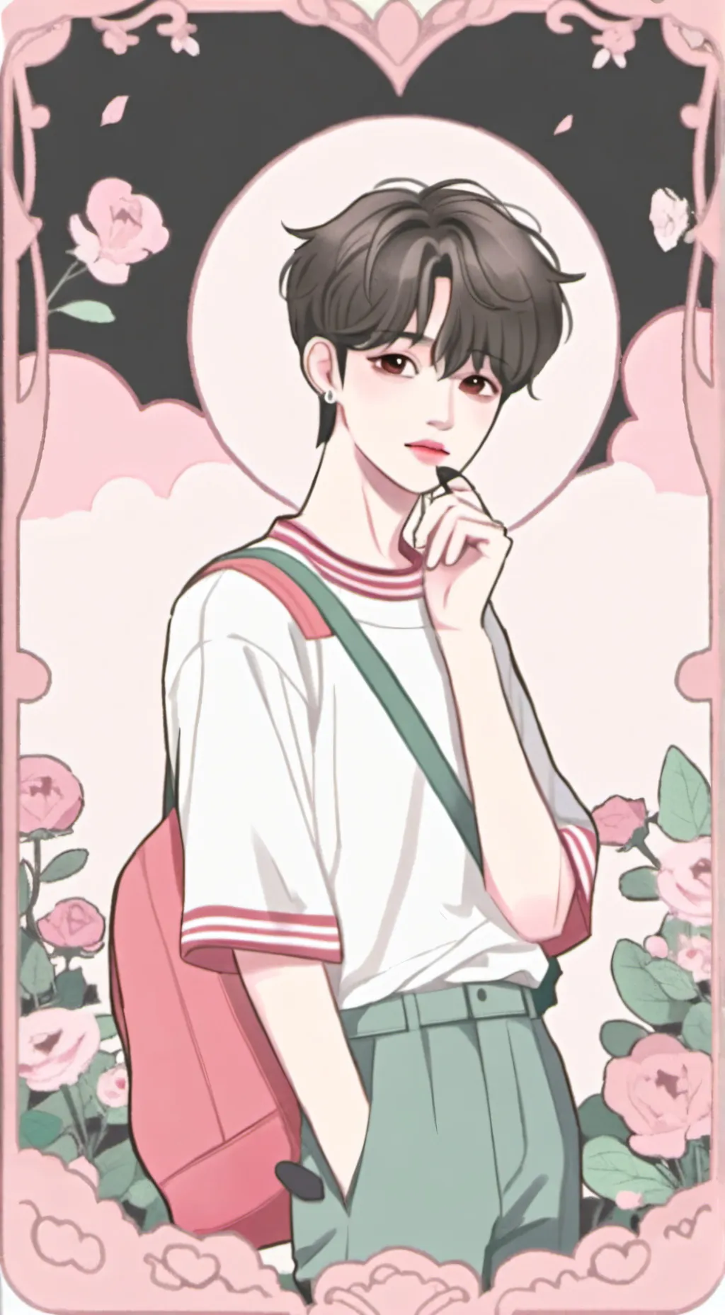 ai character: Skz x BTS background