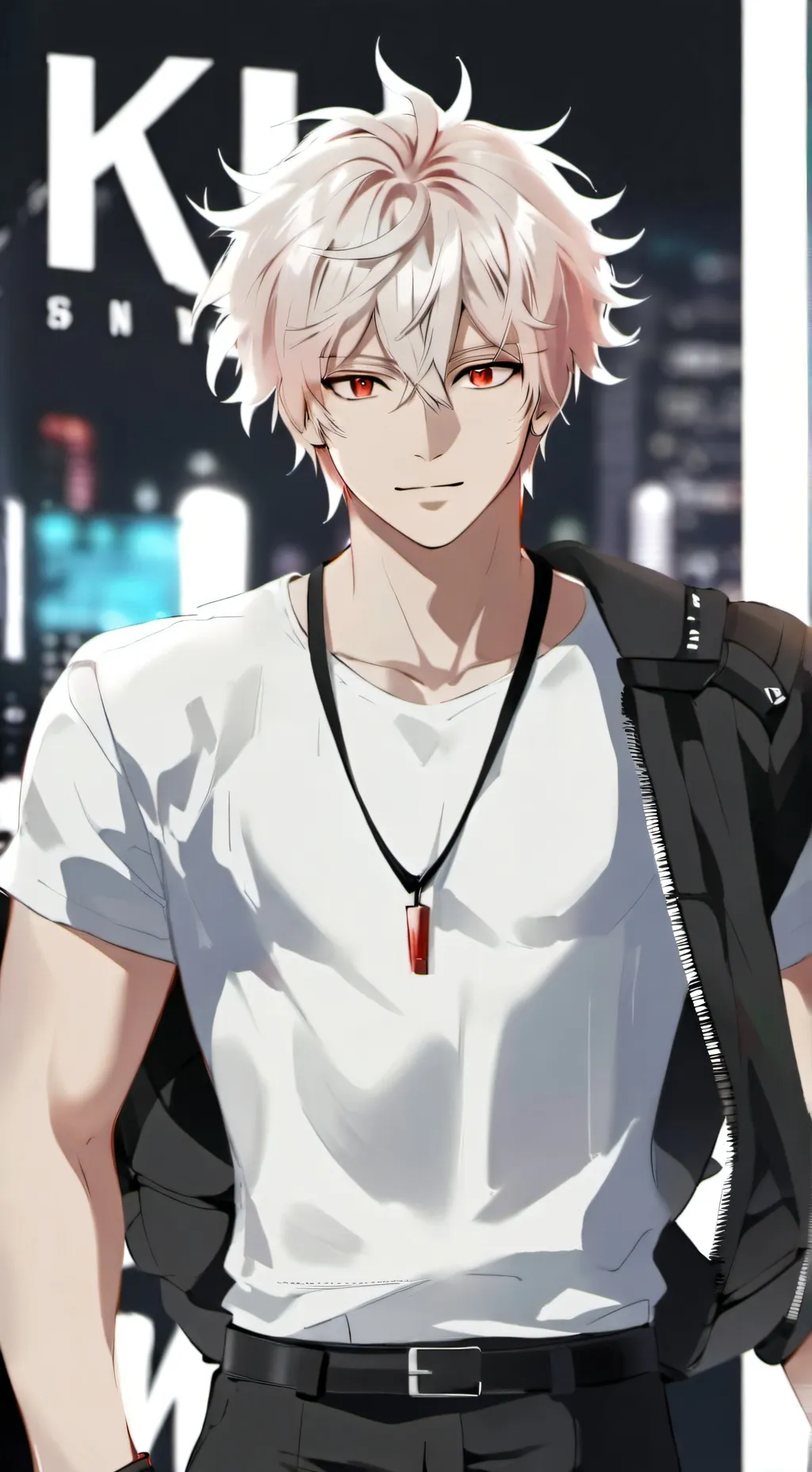 ai character: kusuki bakugo  background