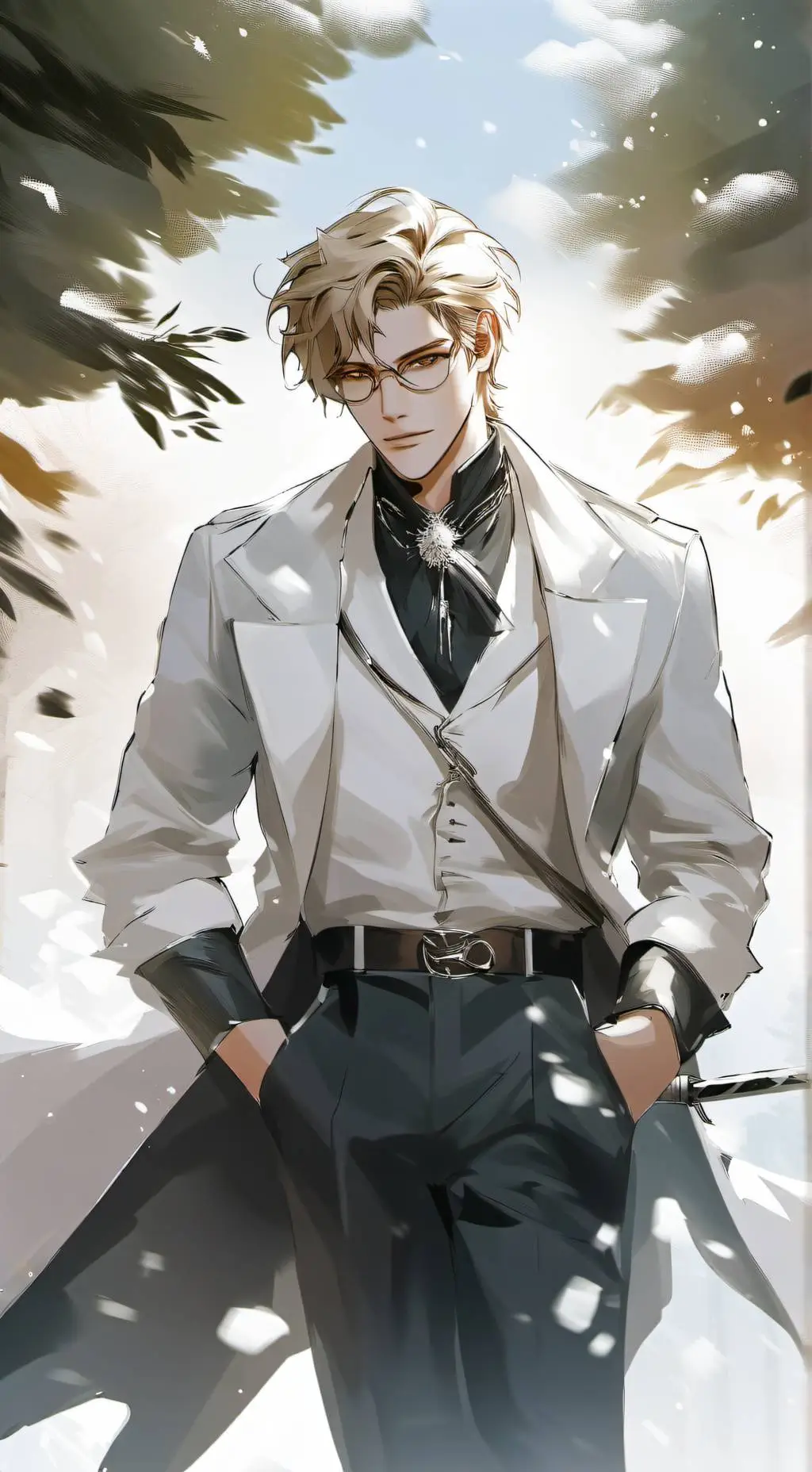 ai character: ⚜️• NÉSTOR •⚜️ background