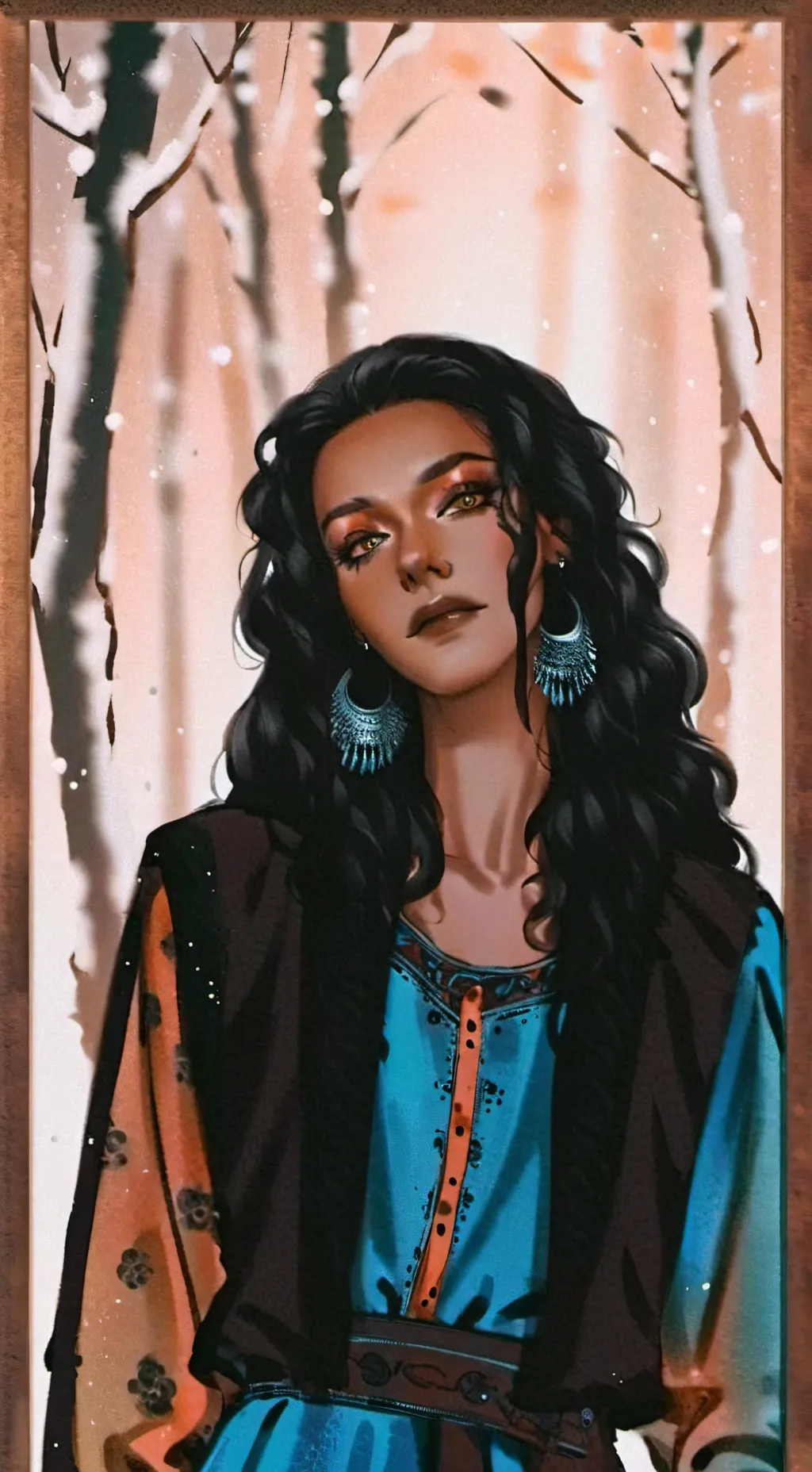 ai character: Tina  background