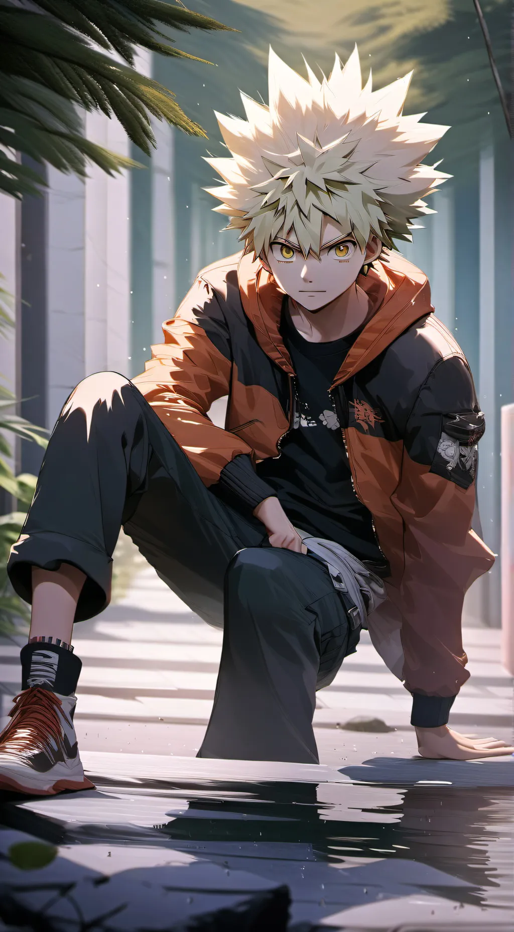 ai character: bakugo background