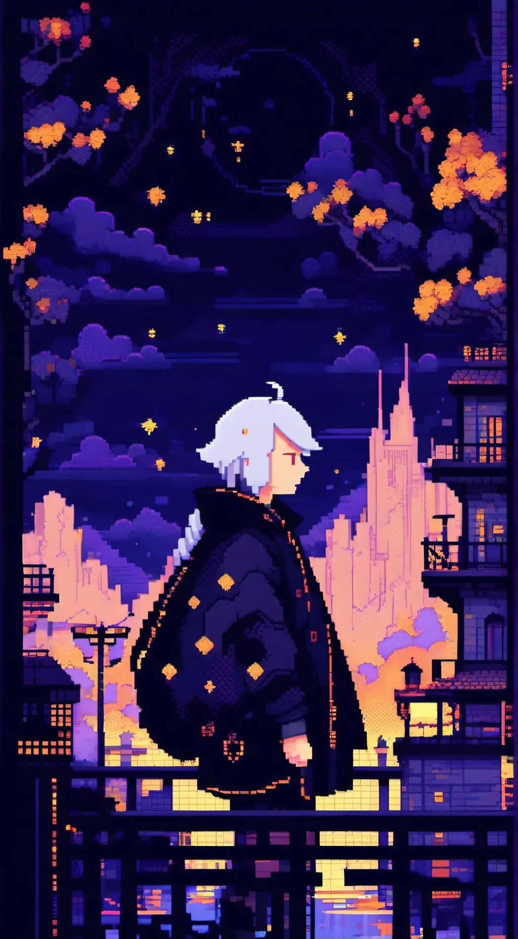 ai character: moonflower background