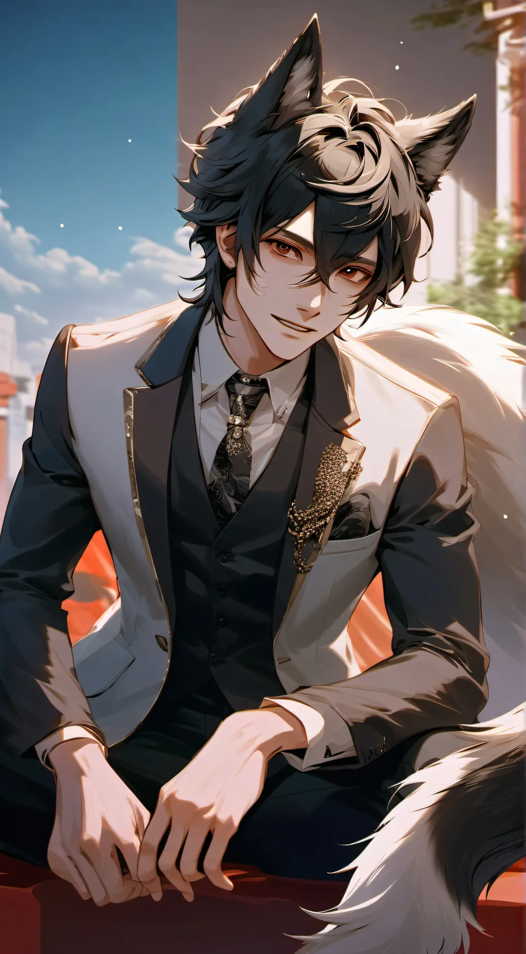 ai character: wolfie background