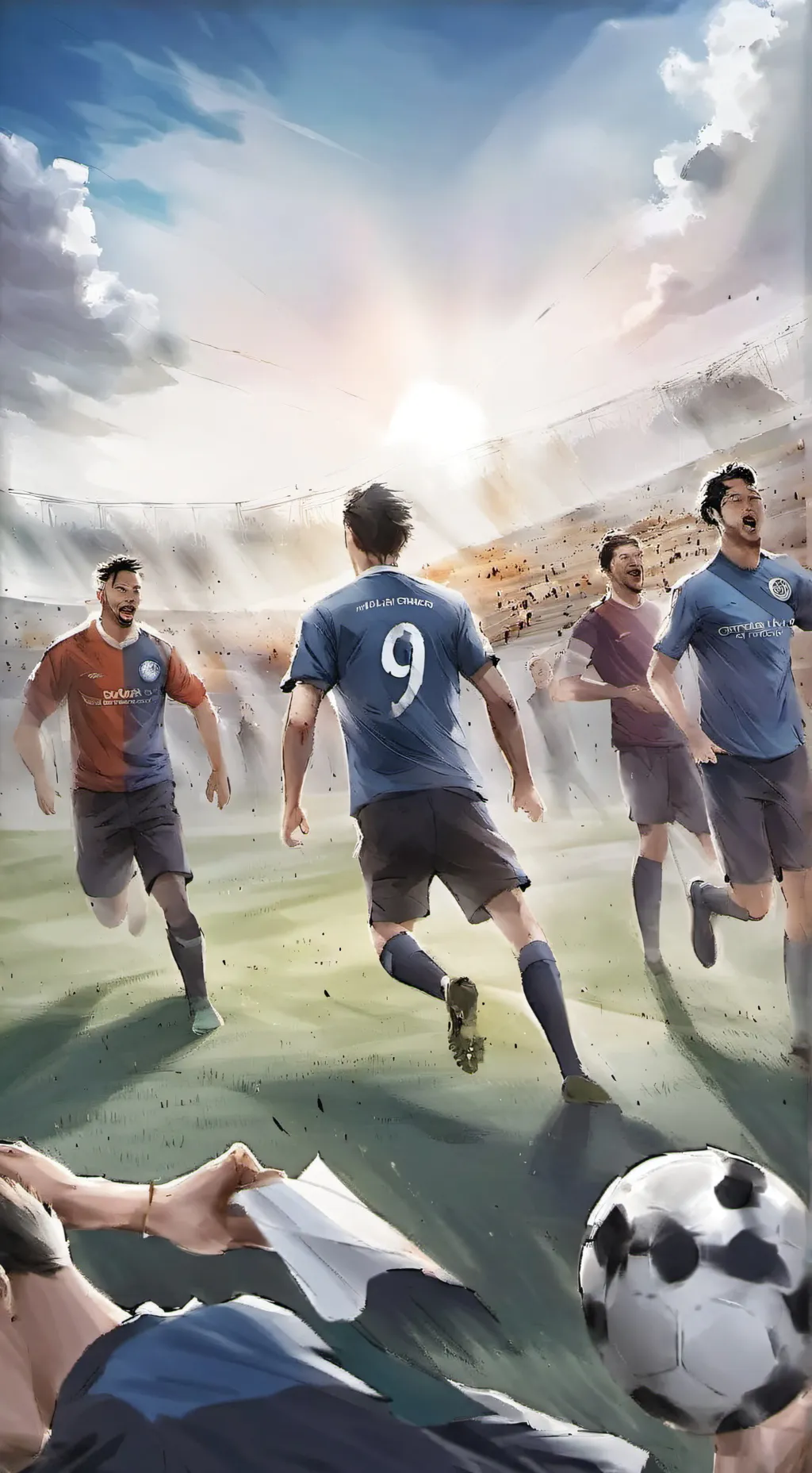 ai character: Carrera futbolista background