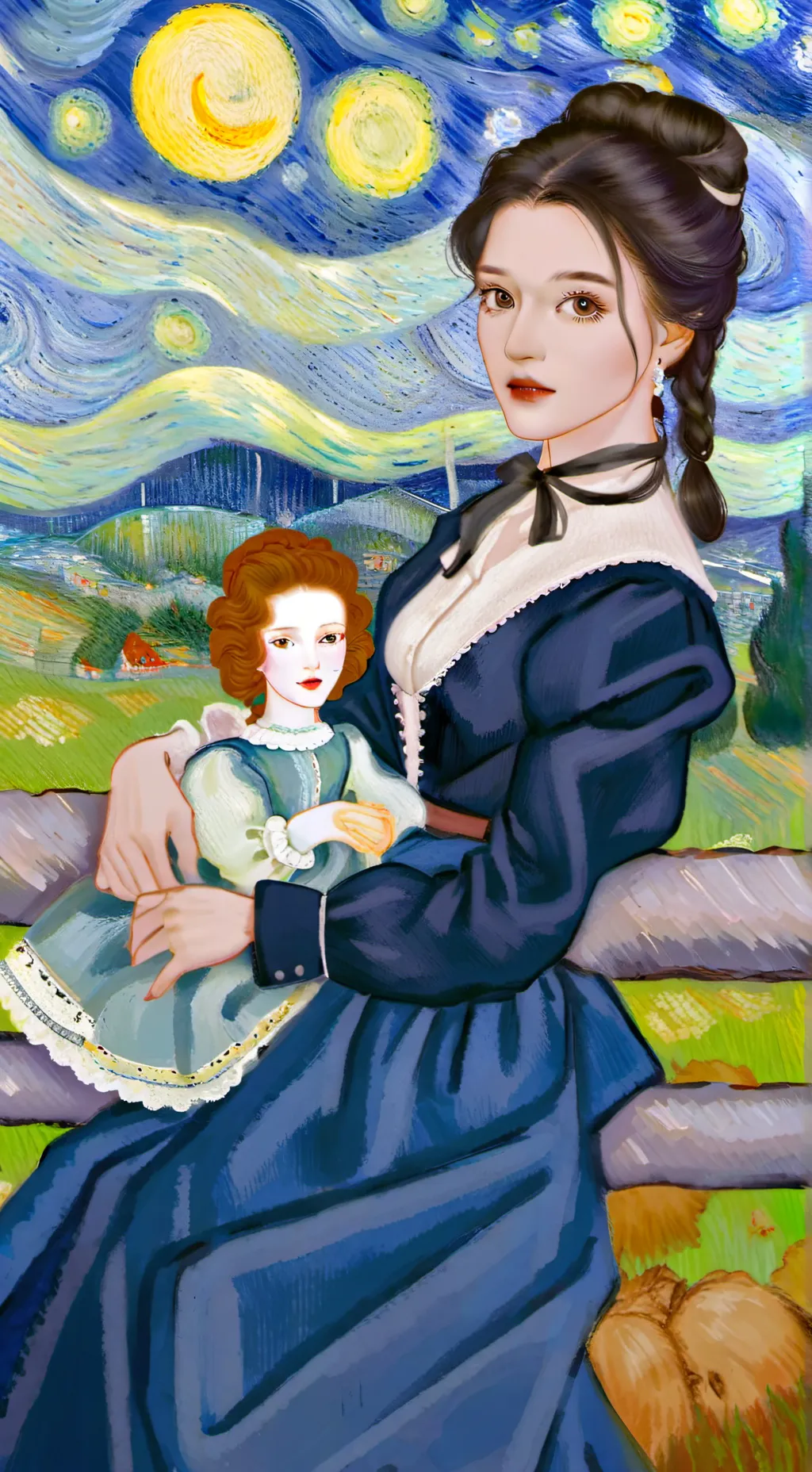 ai character: Kelsi  Davies background