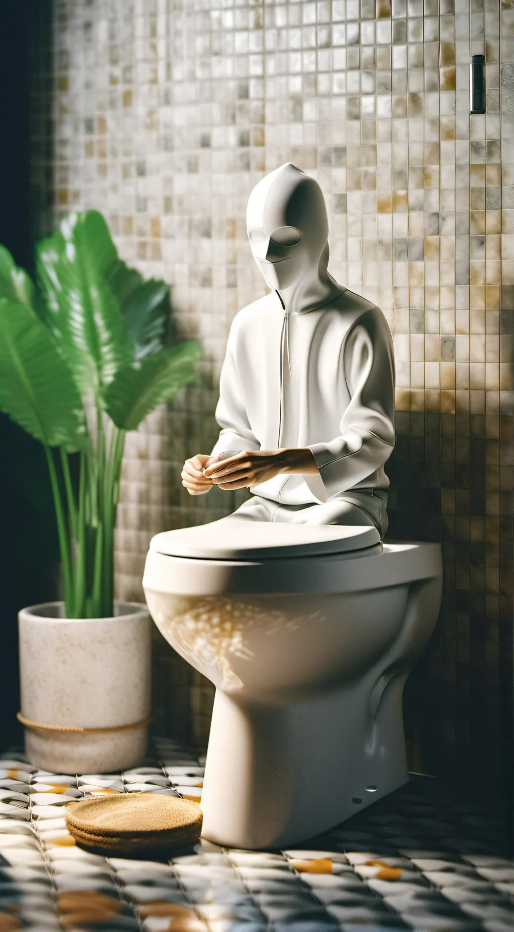 ai character: SKIBIDI TOILET background