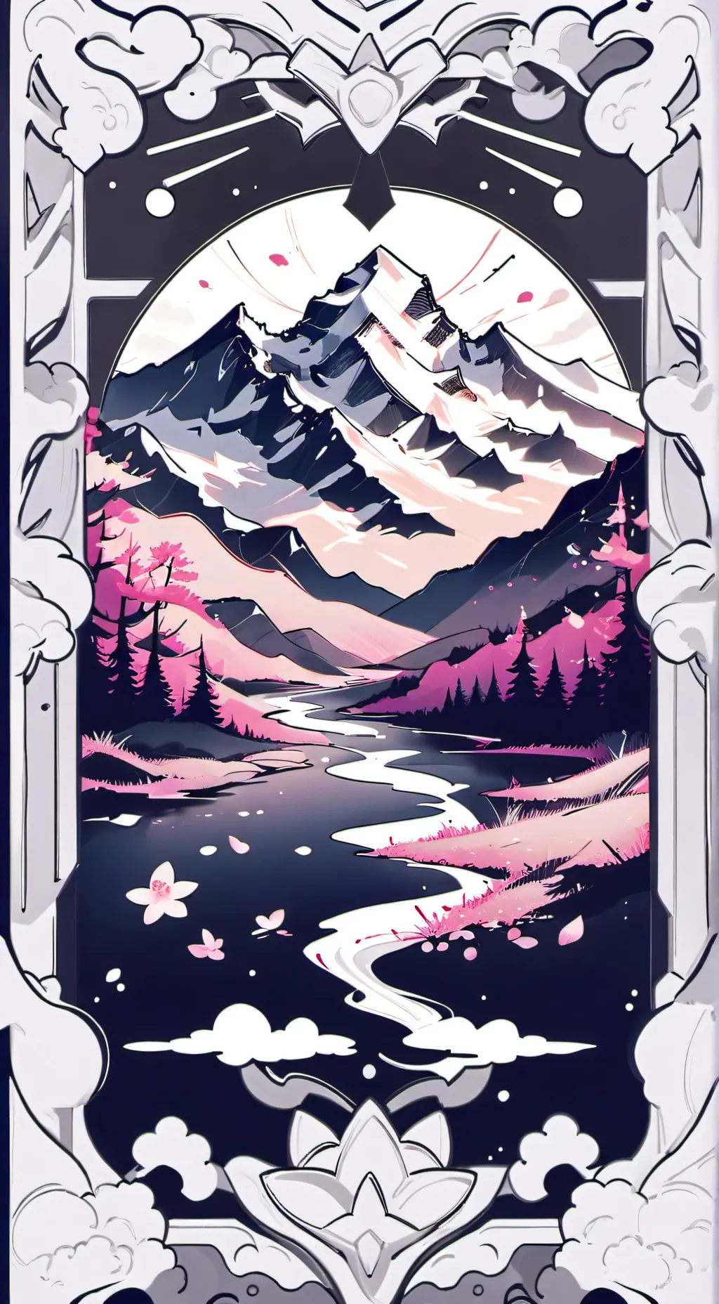 ai character: MHA valentines  background