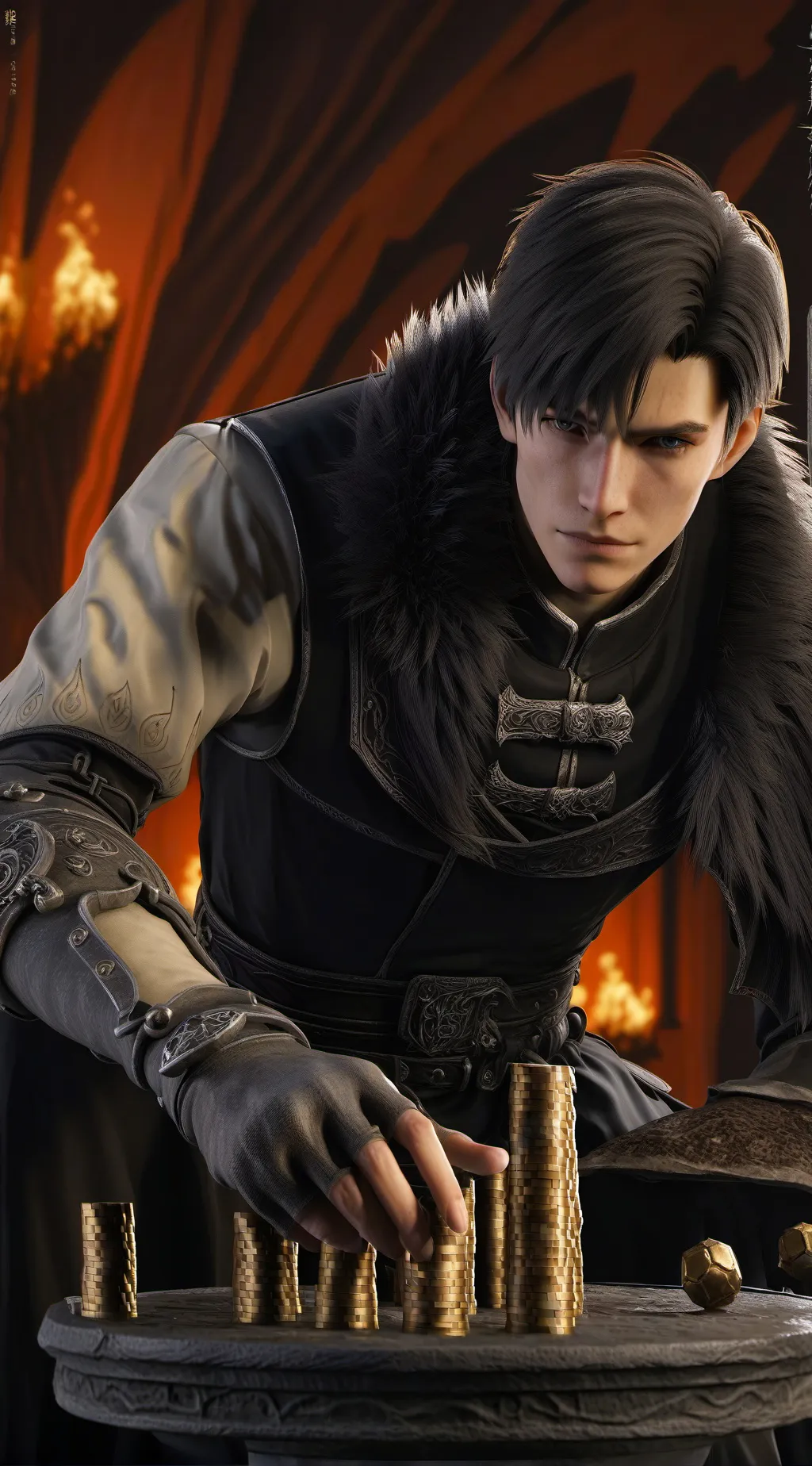 ai character: Bad boy ￼ background