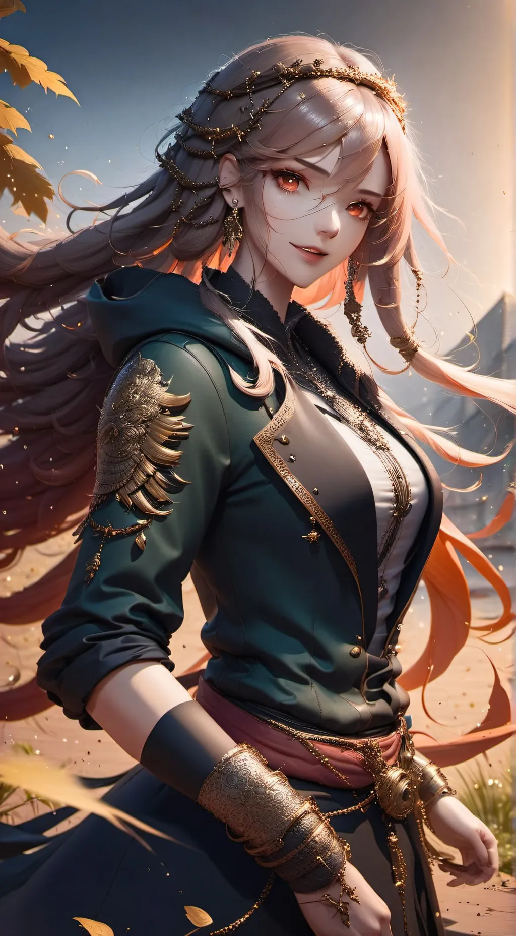 ai character: MHA villain fight background