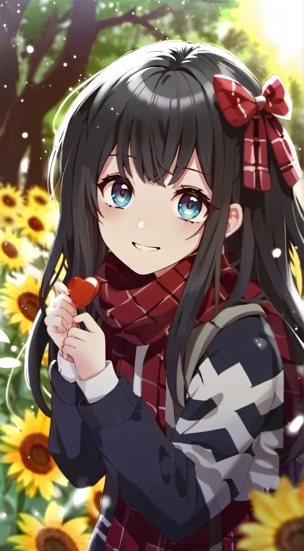 ai character: Emo X Sunshine background