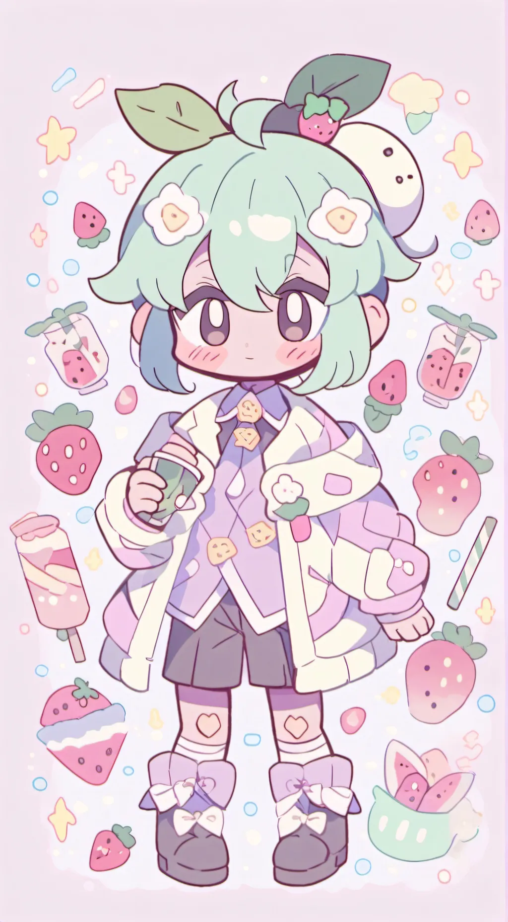 ai character: normal sprout  background