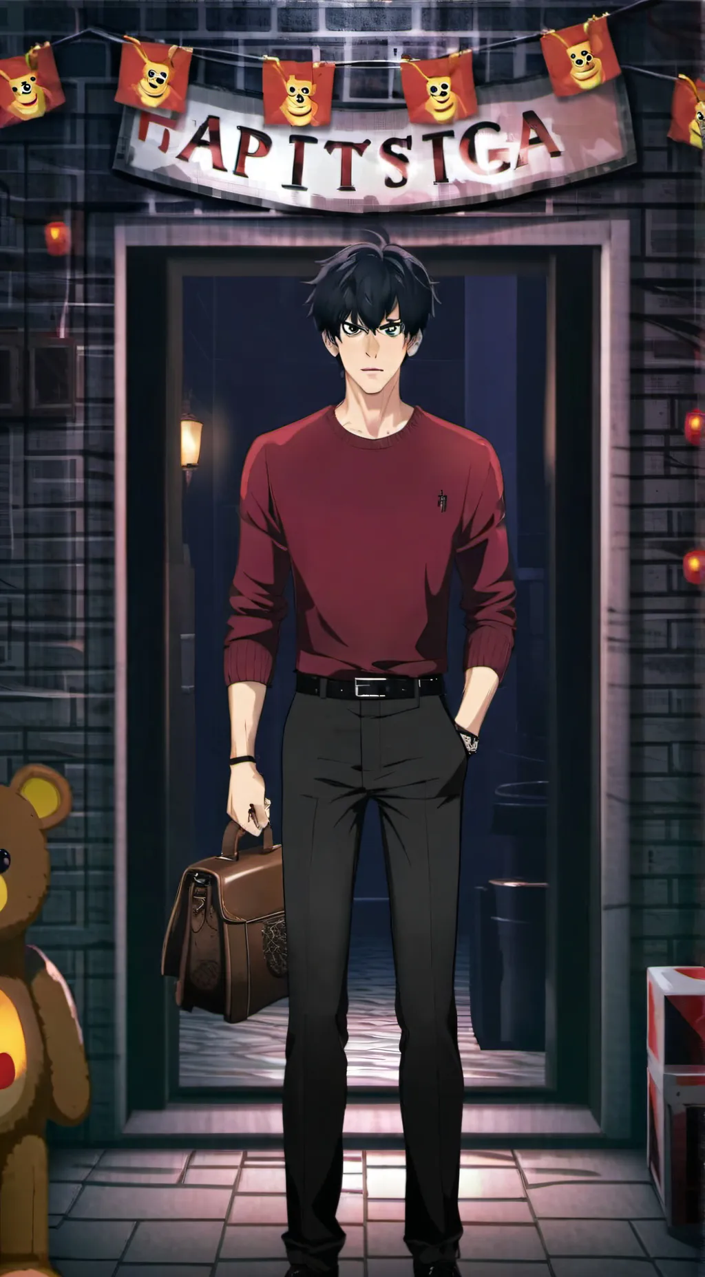 ai character: fnaf au background