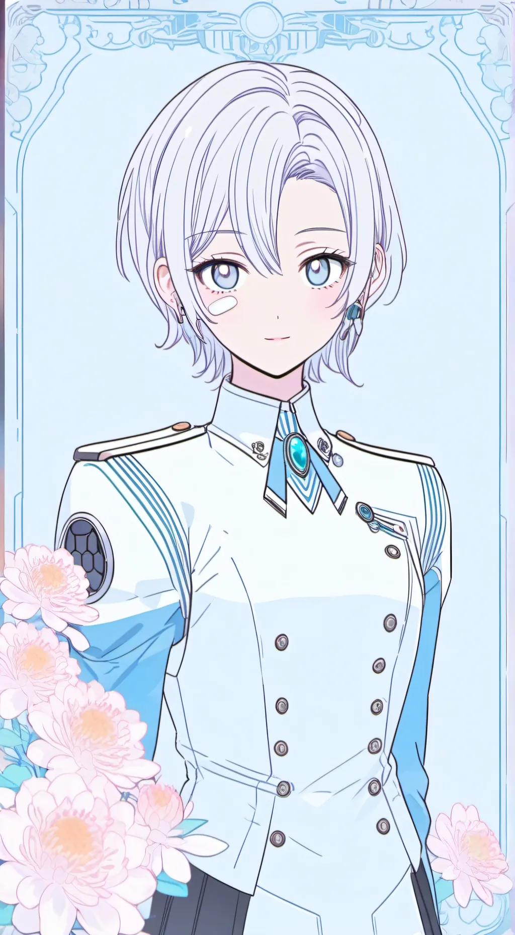 ai character: Aqua background