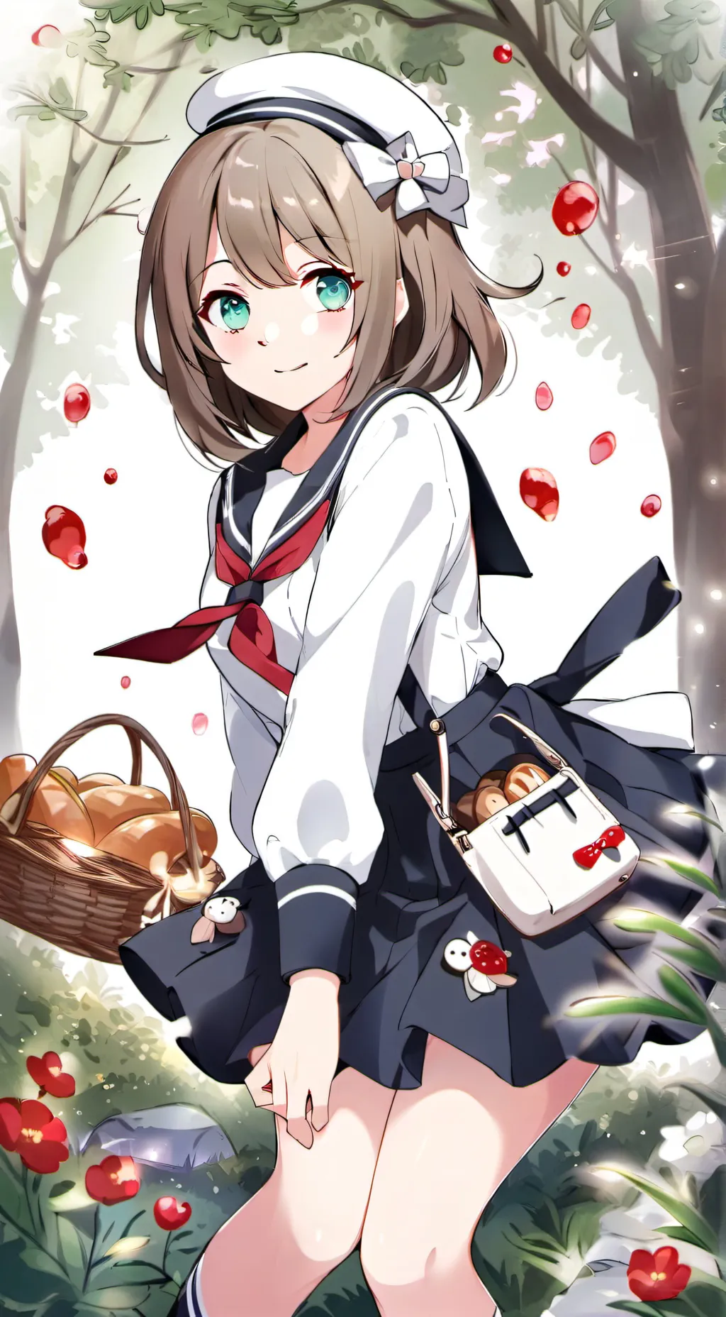 ai character: амай( o˘◡˘o) background