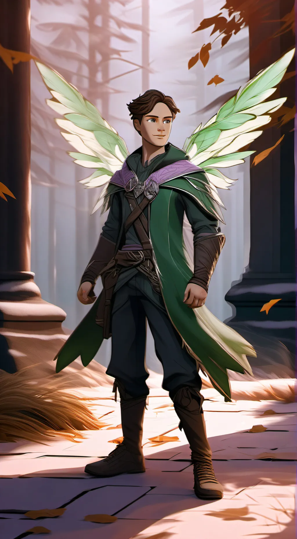 ai character: Linden background