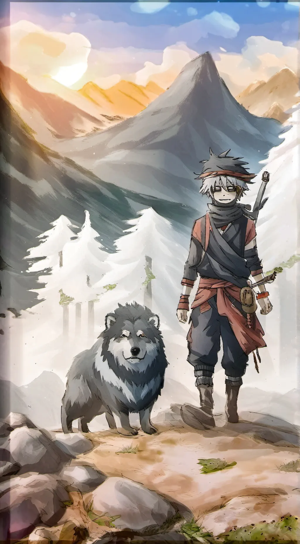 ai character: md road trip background