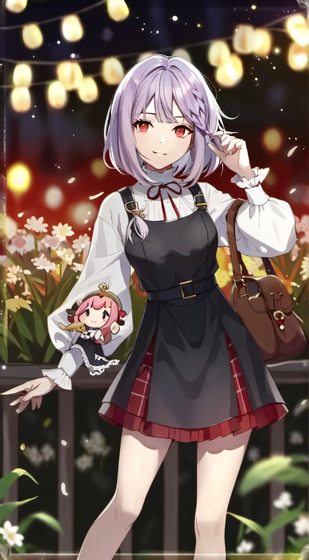 ai character: belle fille background