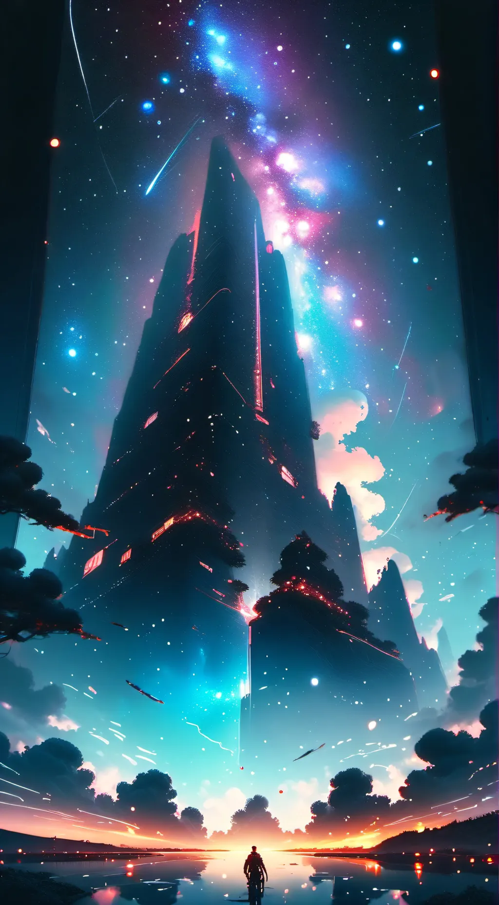 ai character: Smiling critters. background