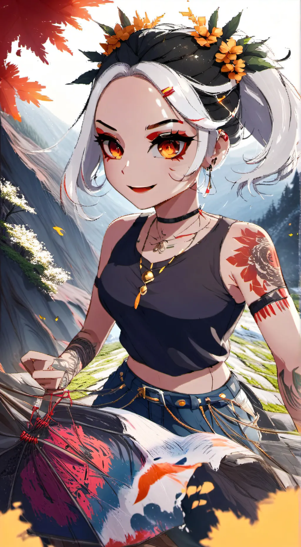 ai character: girly background