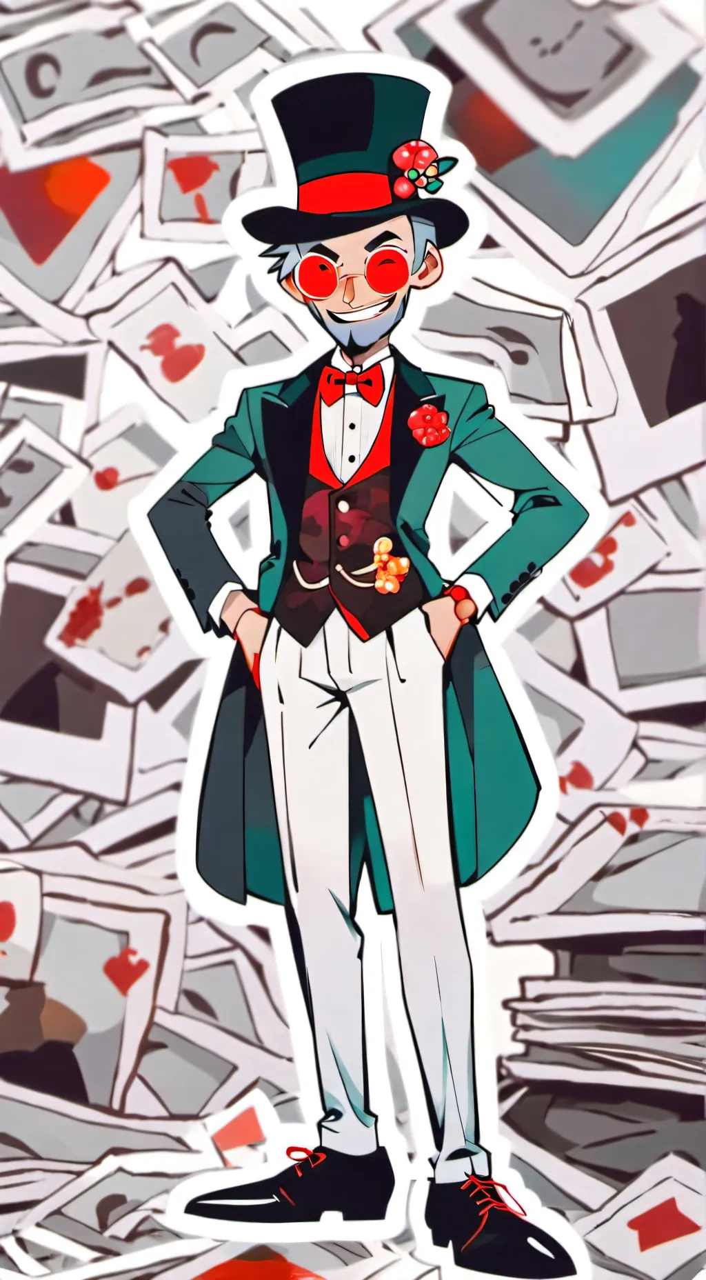 ai character: AshxRose(Canon) background