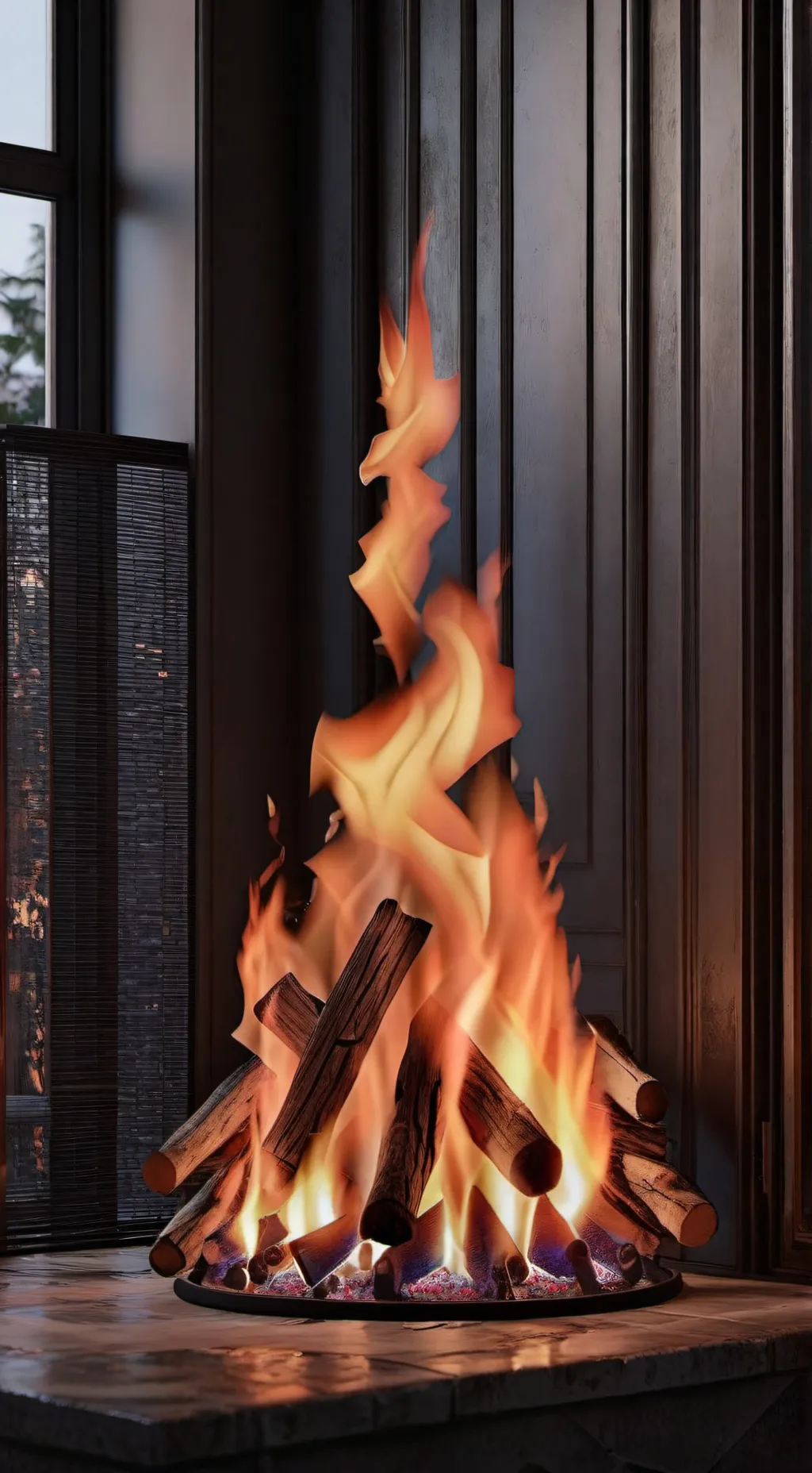 ai character: Firey x keykey background