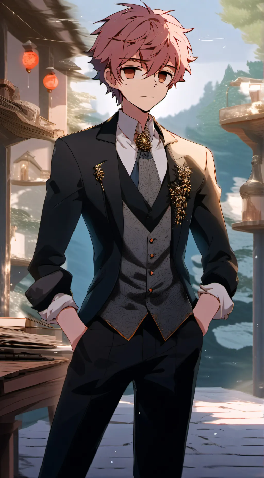 ai character: Zach background