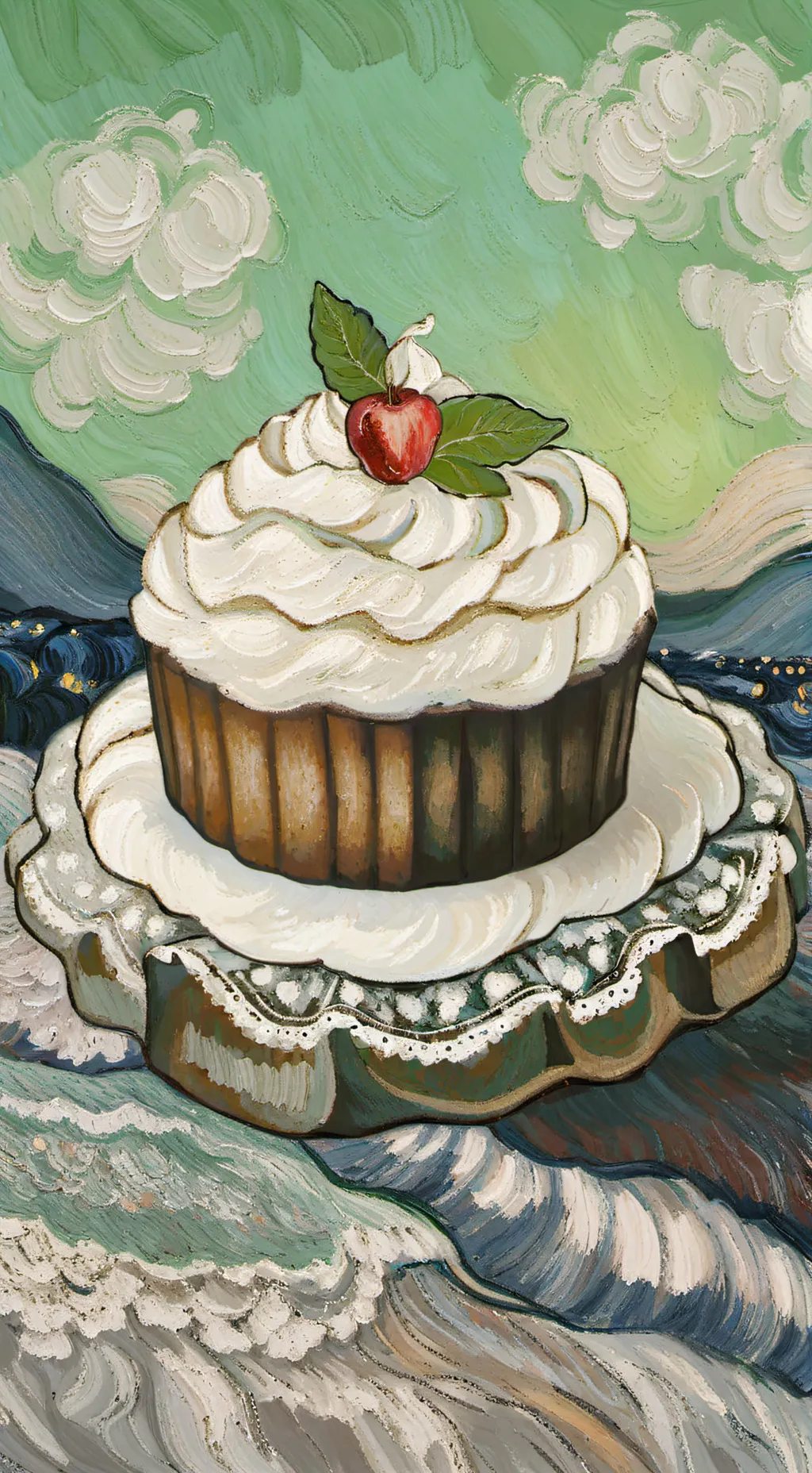 ai character: fruitcake angst background