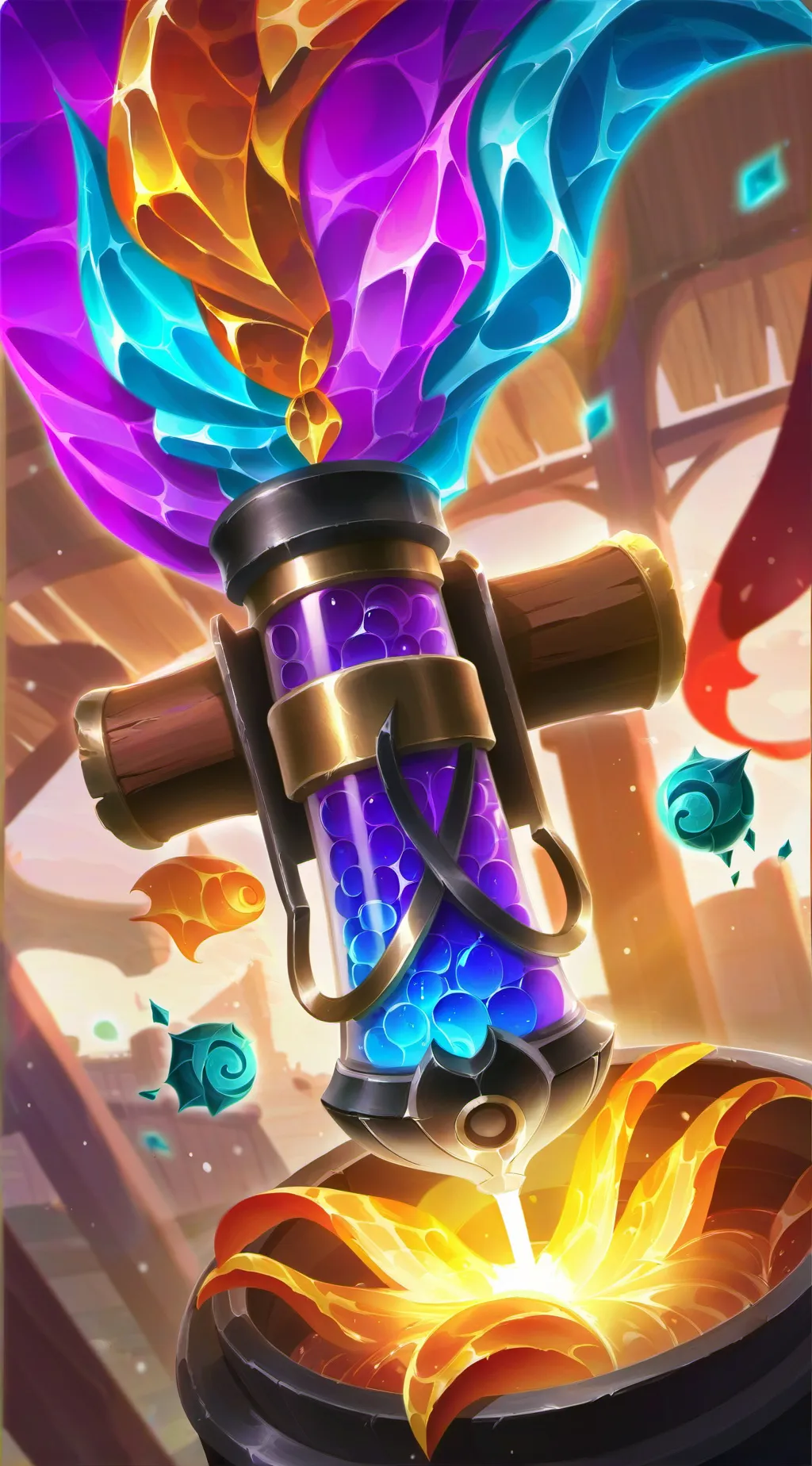 ai character: Fluff potions background