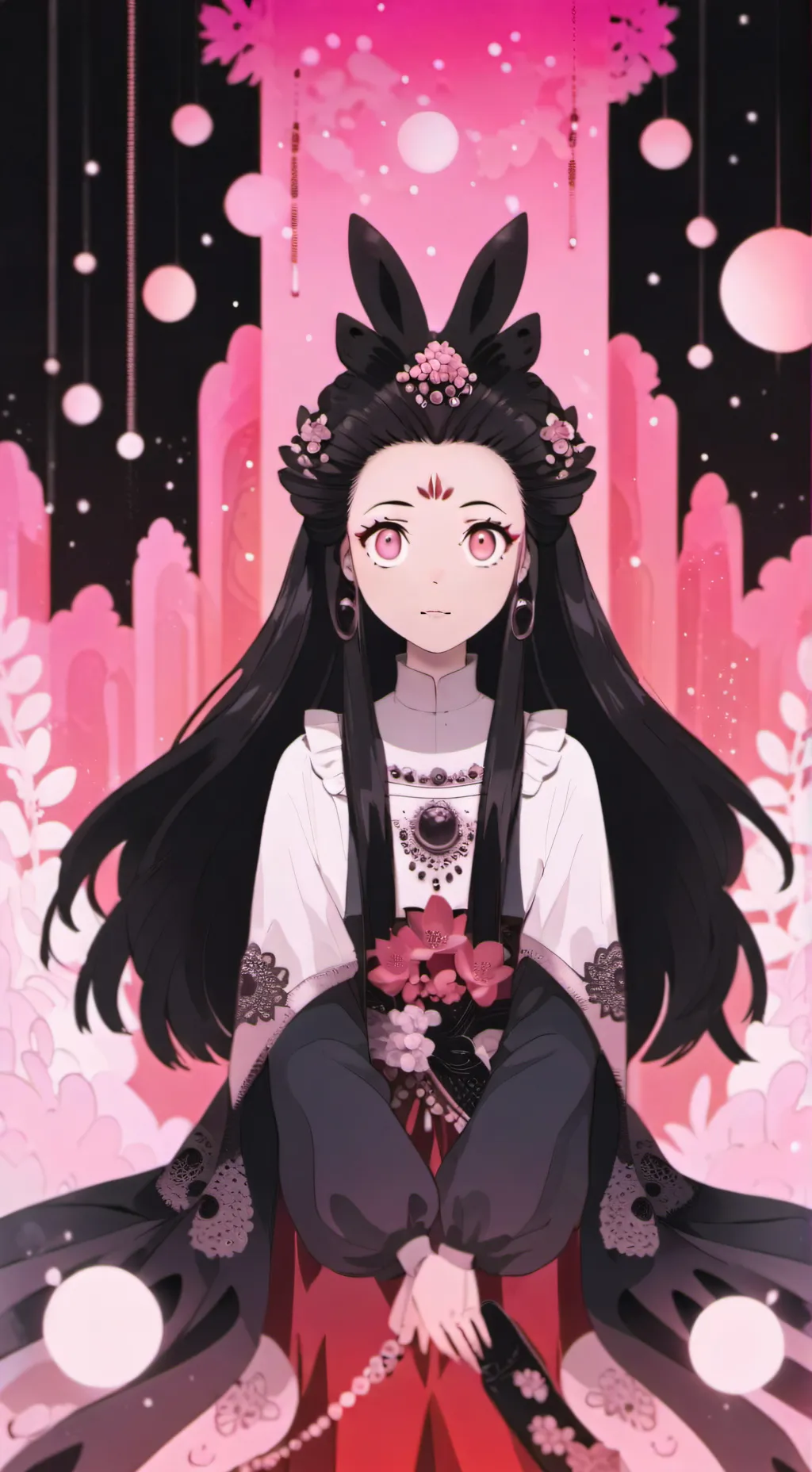 ai character: незуко background