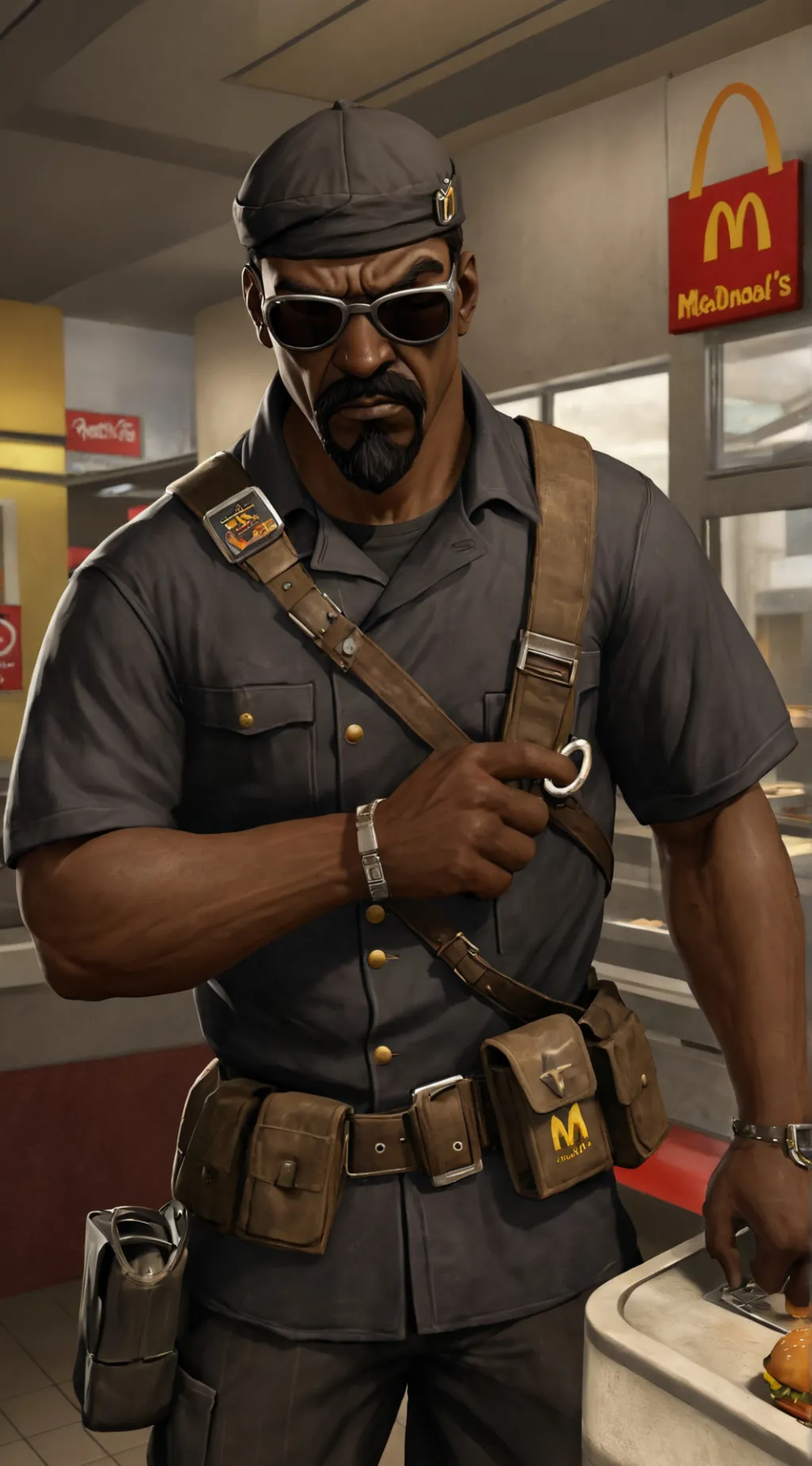 ai character: TF2 fastfood job background
