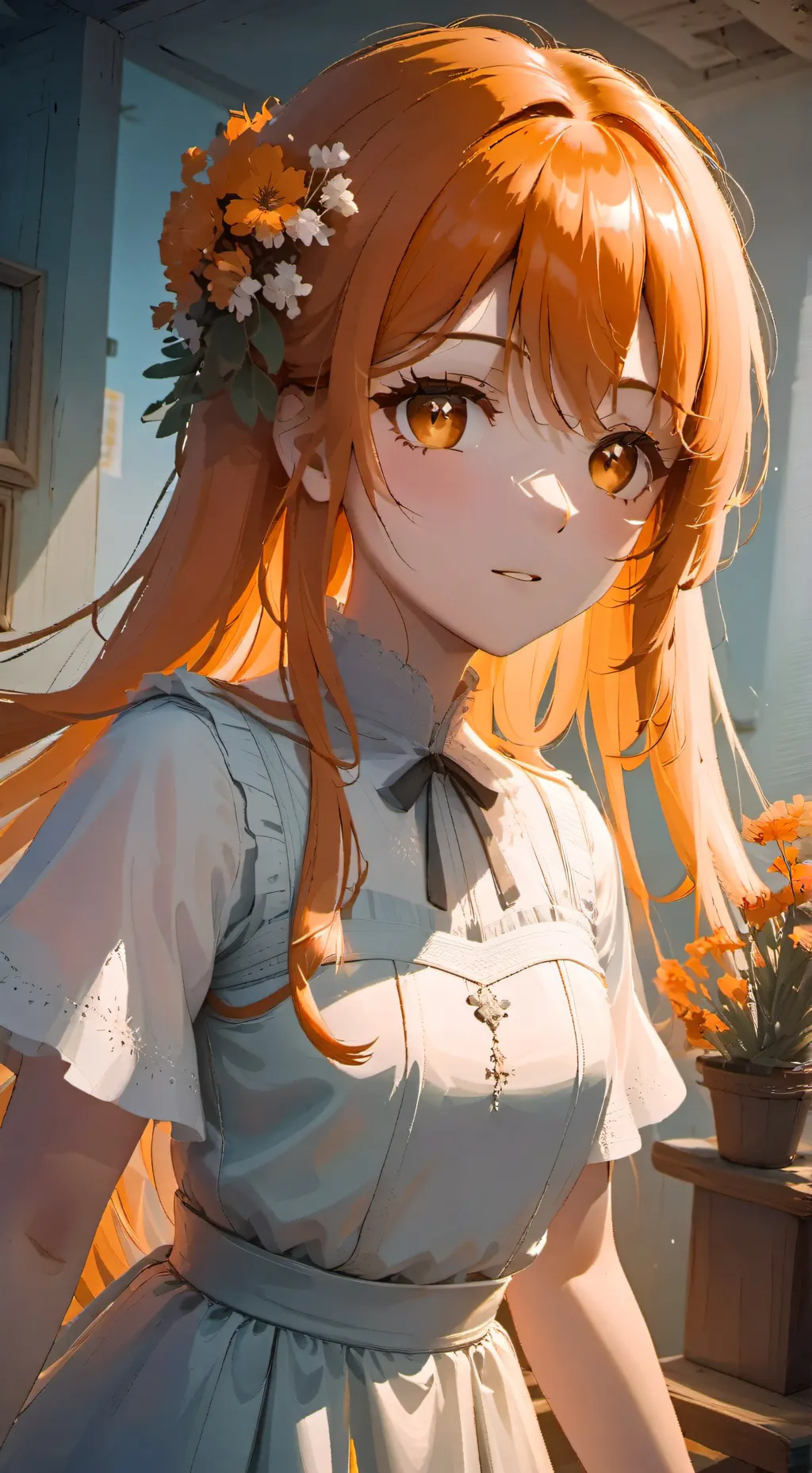 ai character: Romane  background