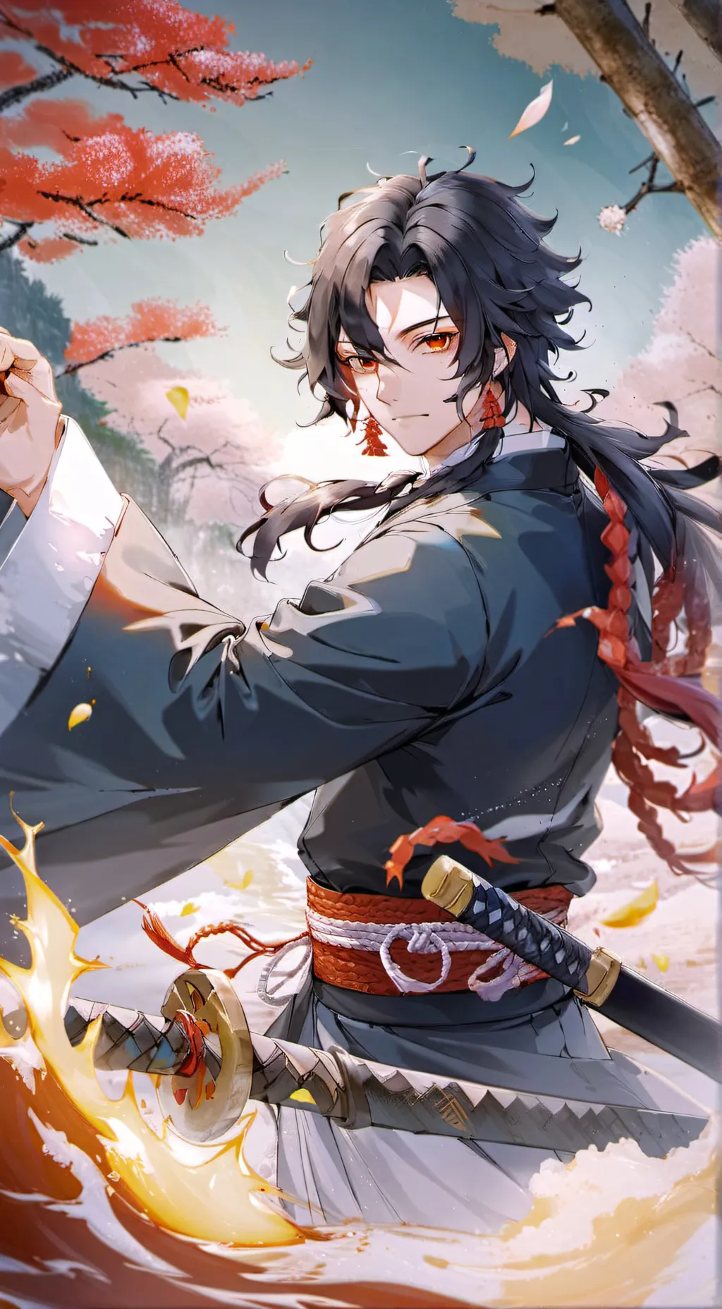 ai character: muzan  background