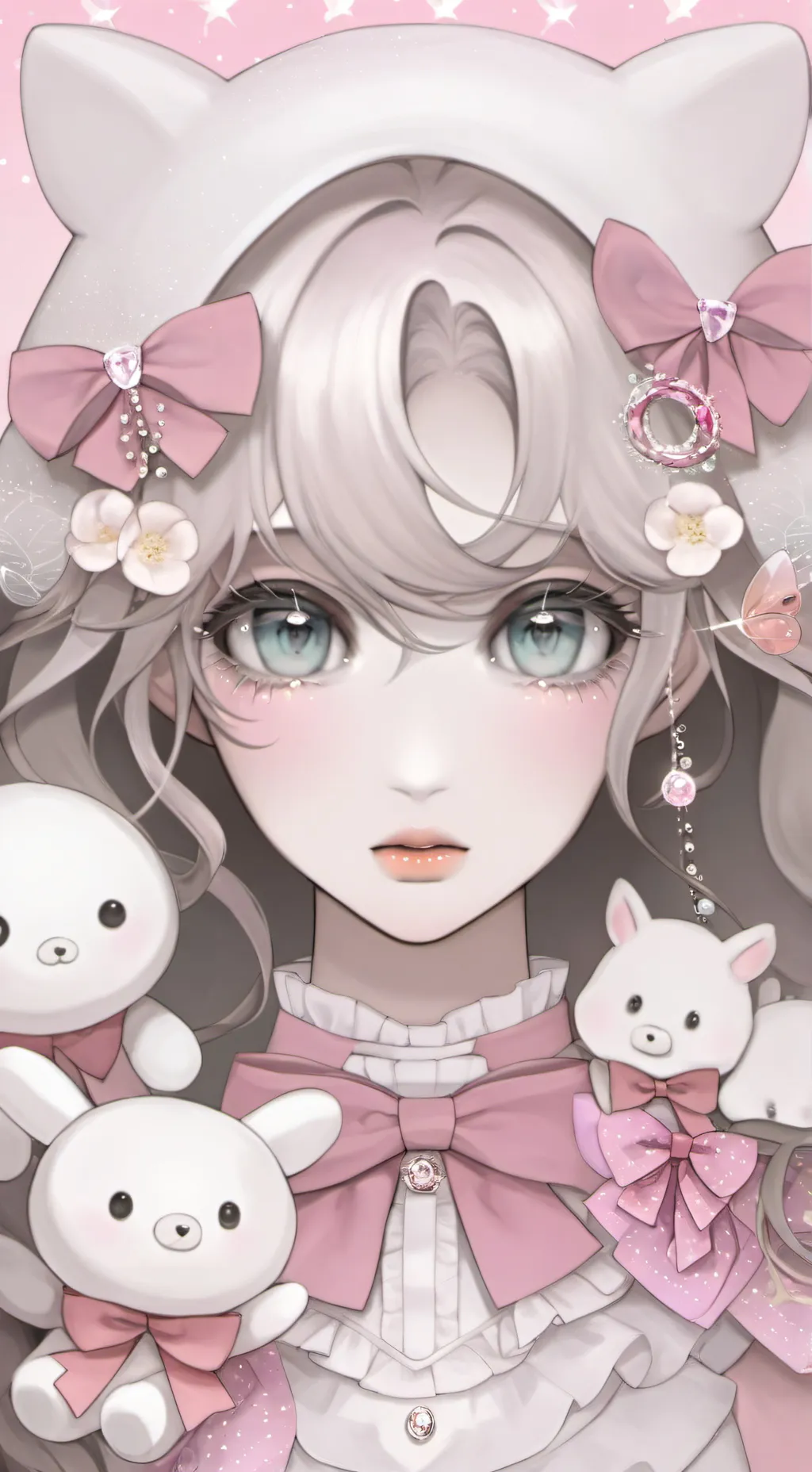 ai character: Nabi x Santi background